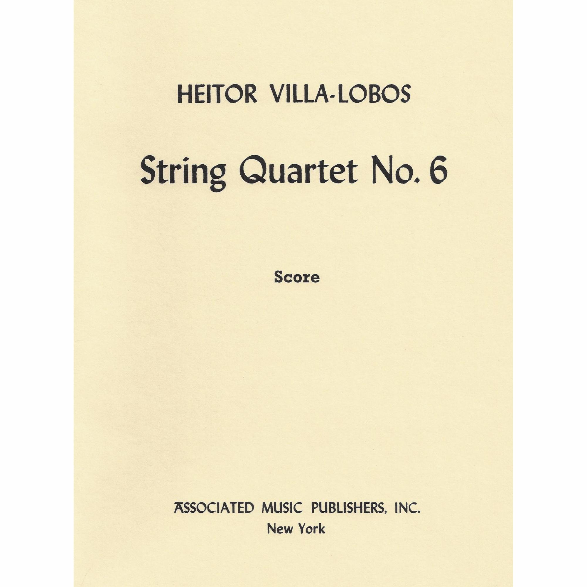 Villa-Lobos -- String Quartet No. 6