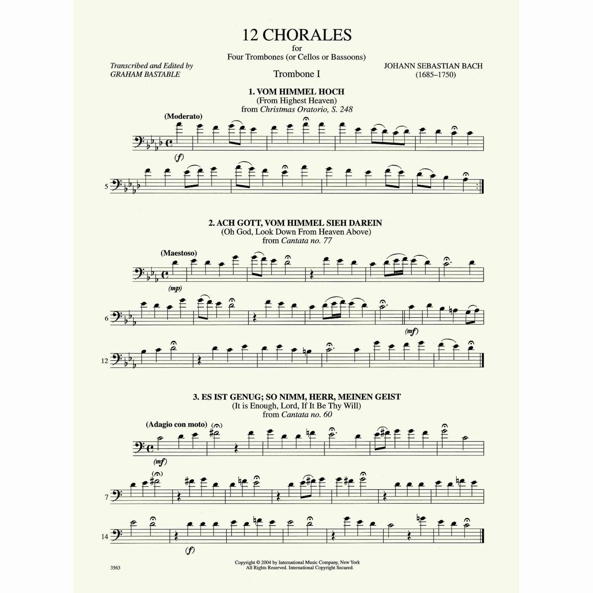 Sample: Cello I (Pg. 1)