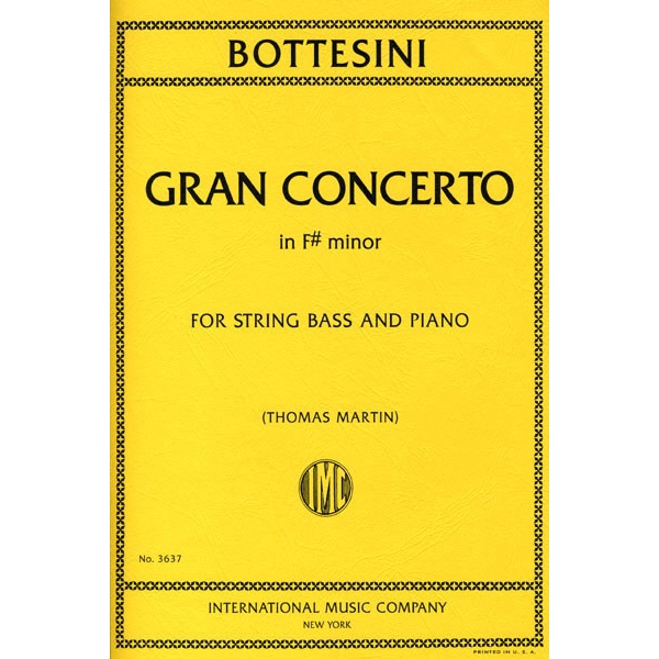Gran Concerto in F# minor for String Bass and Piano