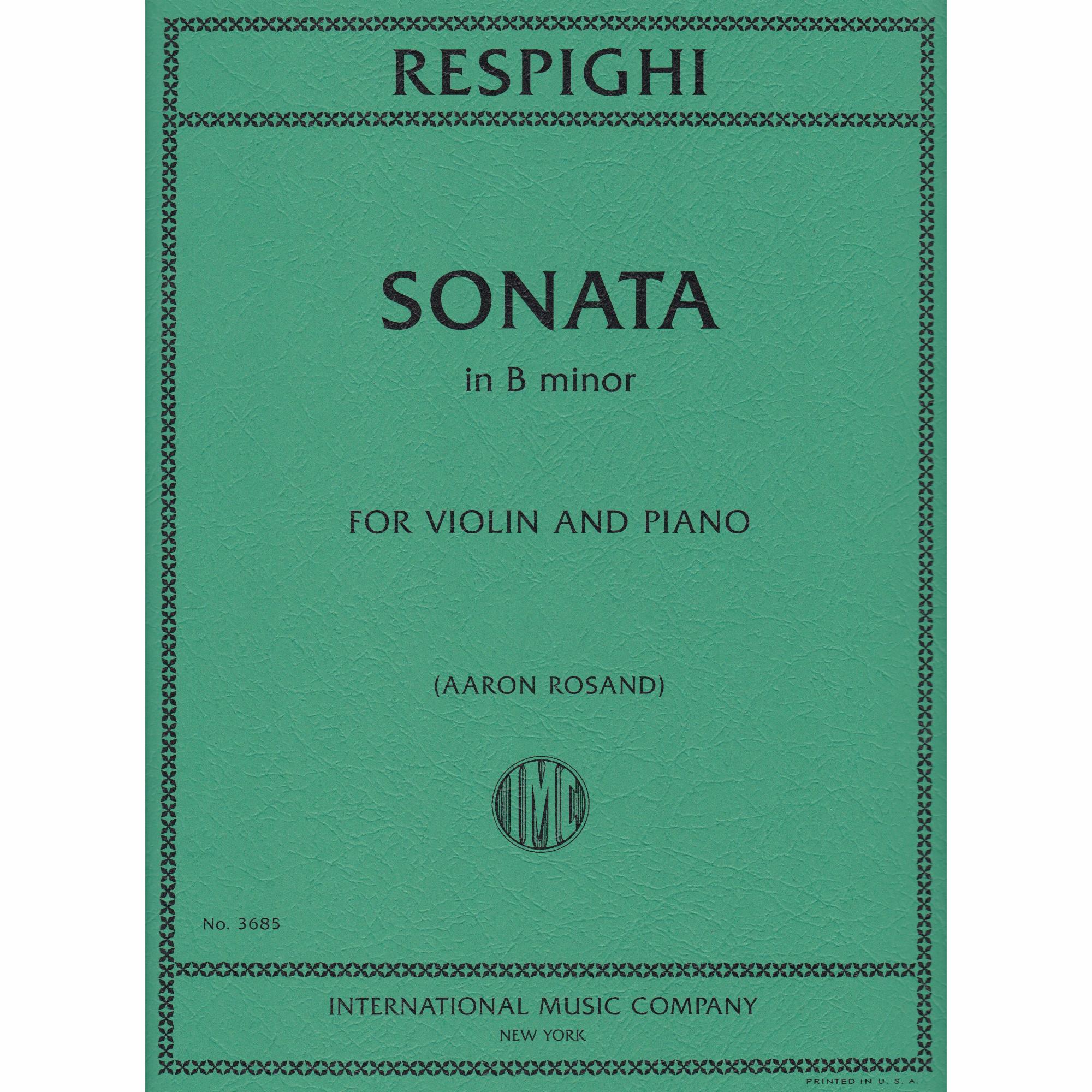 Respighi -- Sonata in B Minor for Violin and Piano