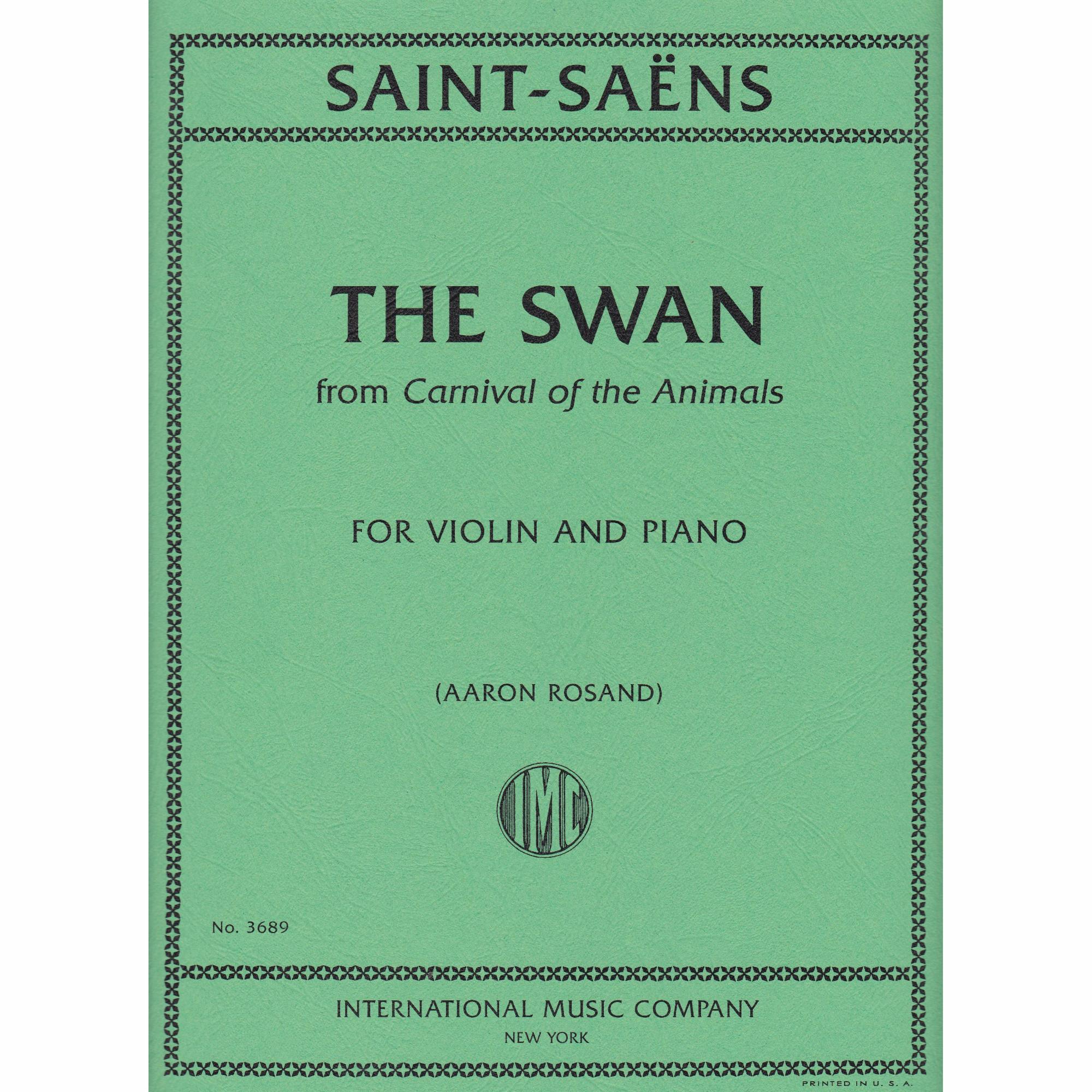 Saint-Saens -- The Swan for Violin and Piano