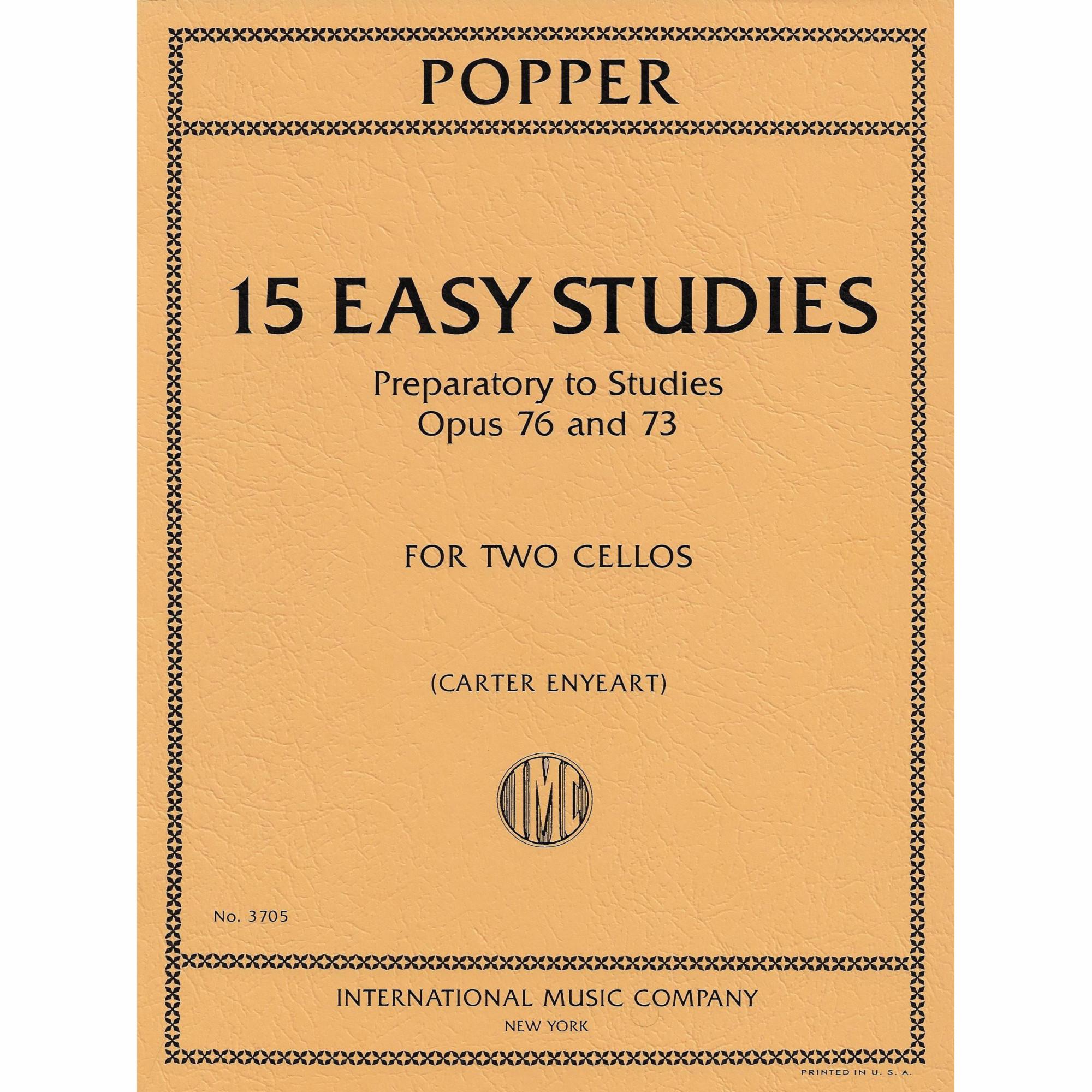 Popper -- 15 Easy Studies, Op. 76a for Two Cellos