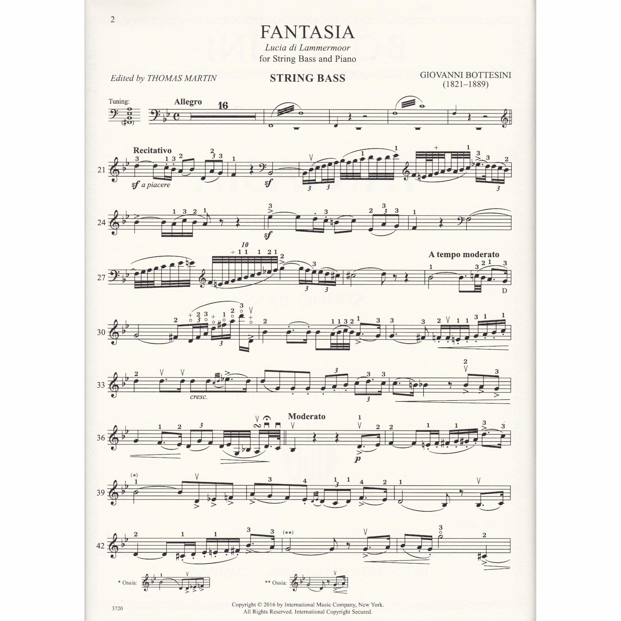 Fantasia on Lucia di Lammermoor for Bass