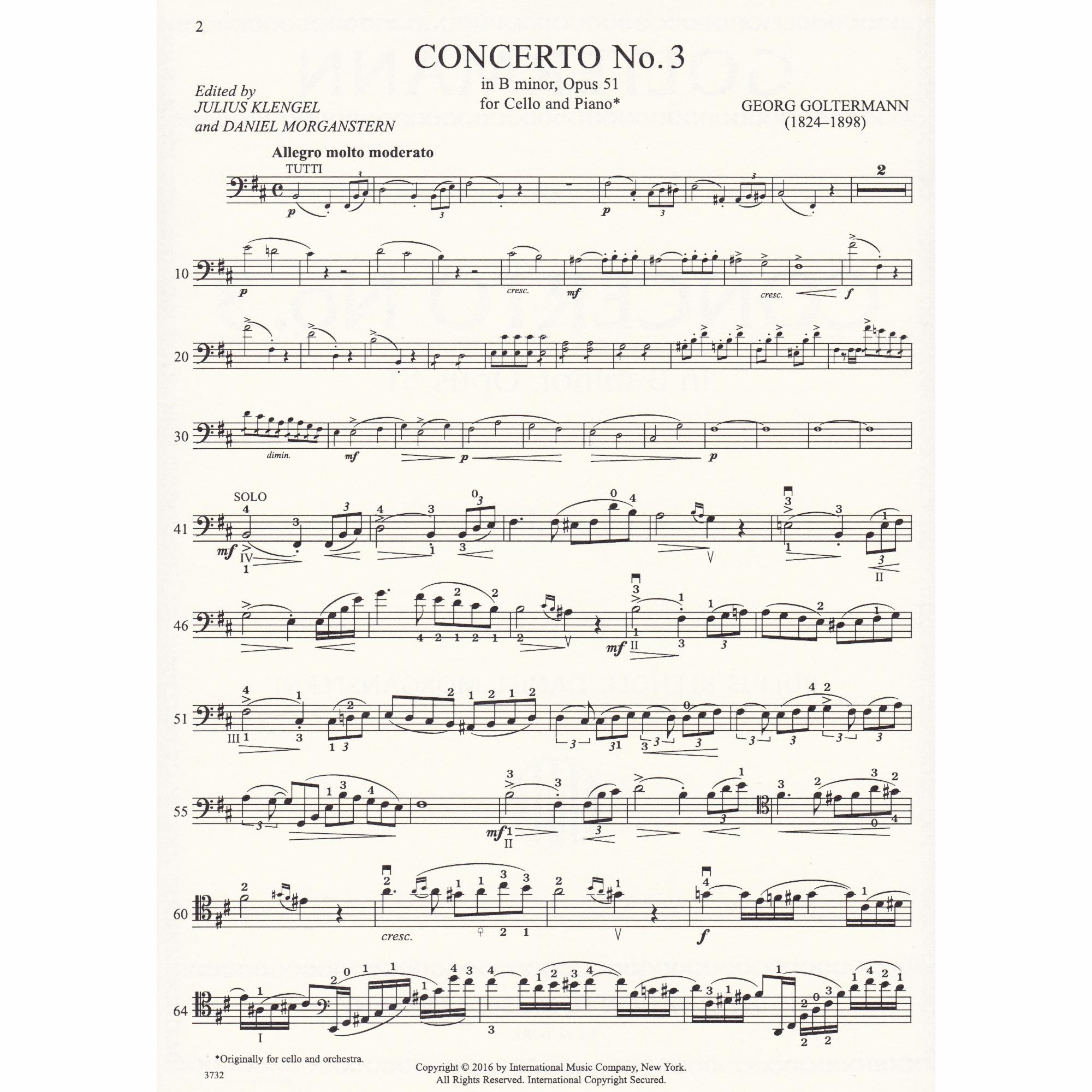 Cello Concerto No. 3 in B Minor, Op. 51