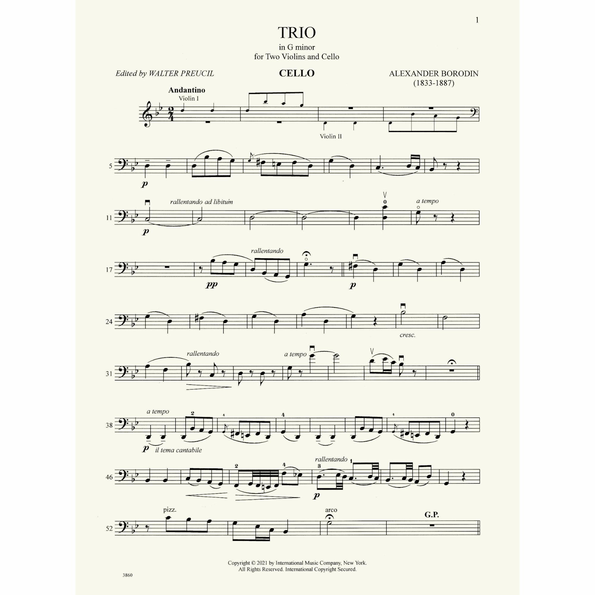 Sample: Cello (Pg. 1)