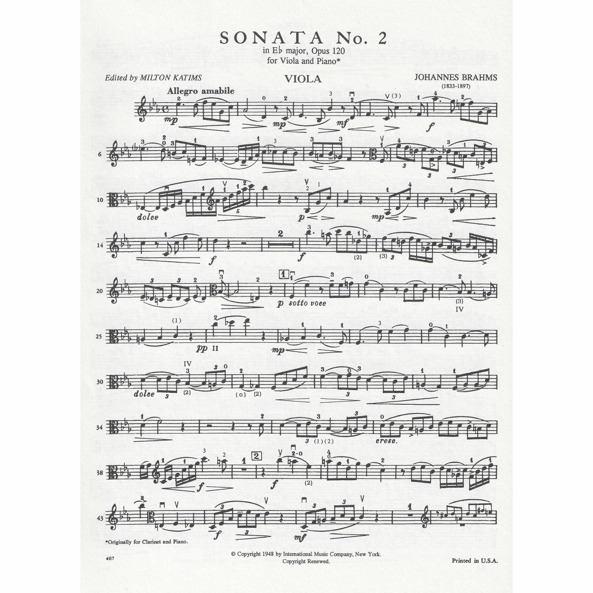 Sample: Viola Part