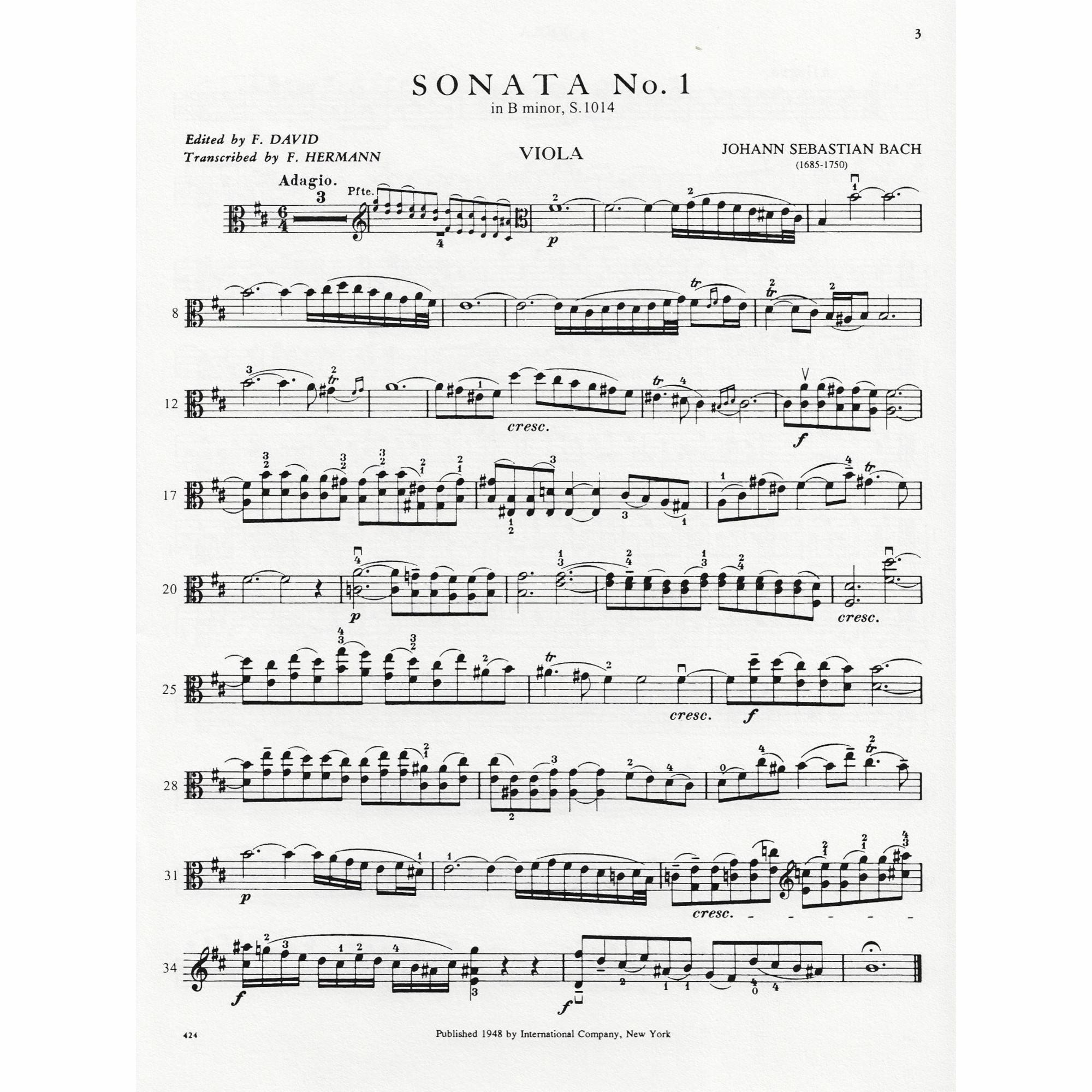 Sample: Viola Part, Vol. I