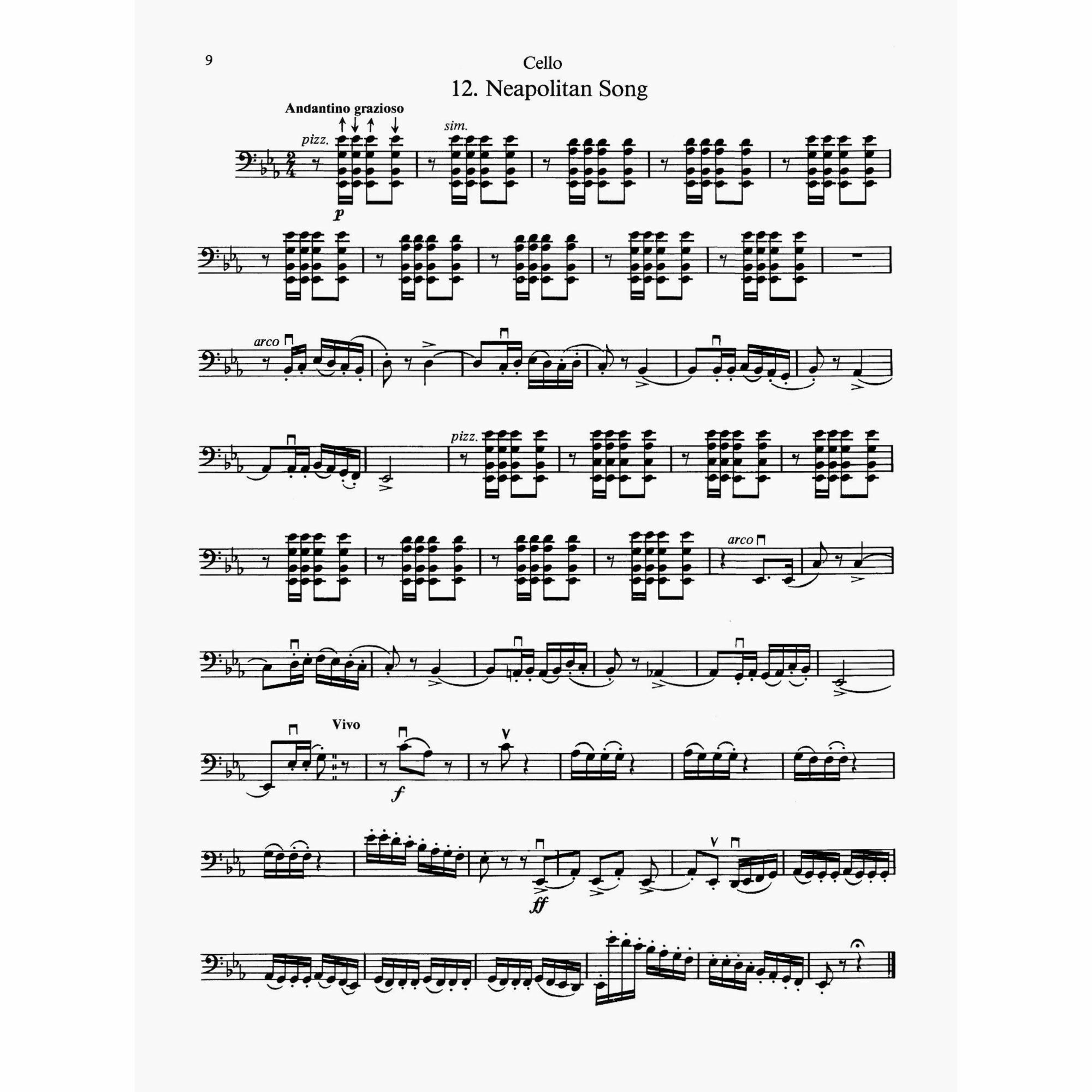 Sample: Cello Part