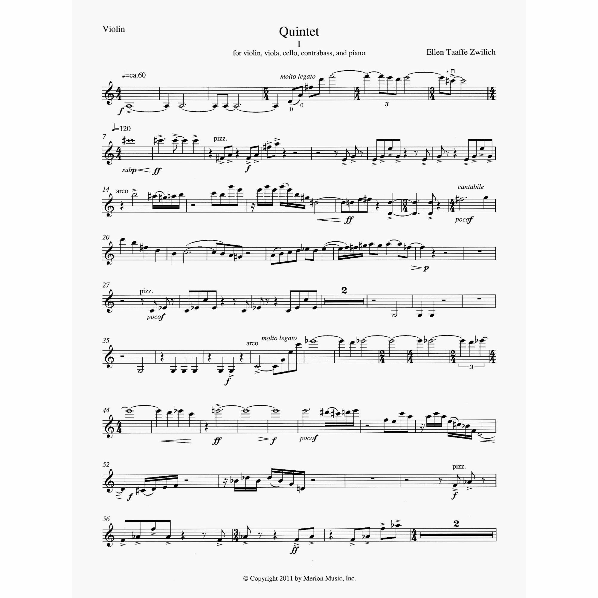 Sample: Violin (Pg. 1)