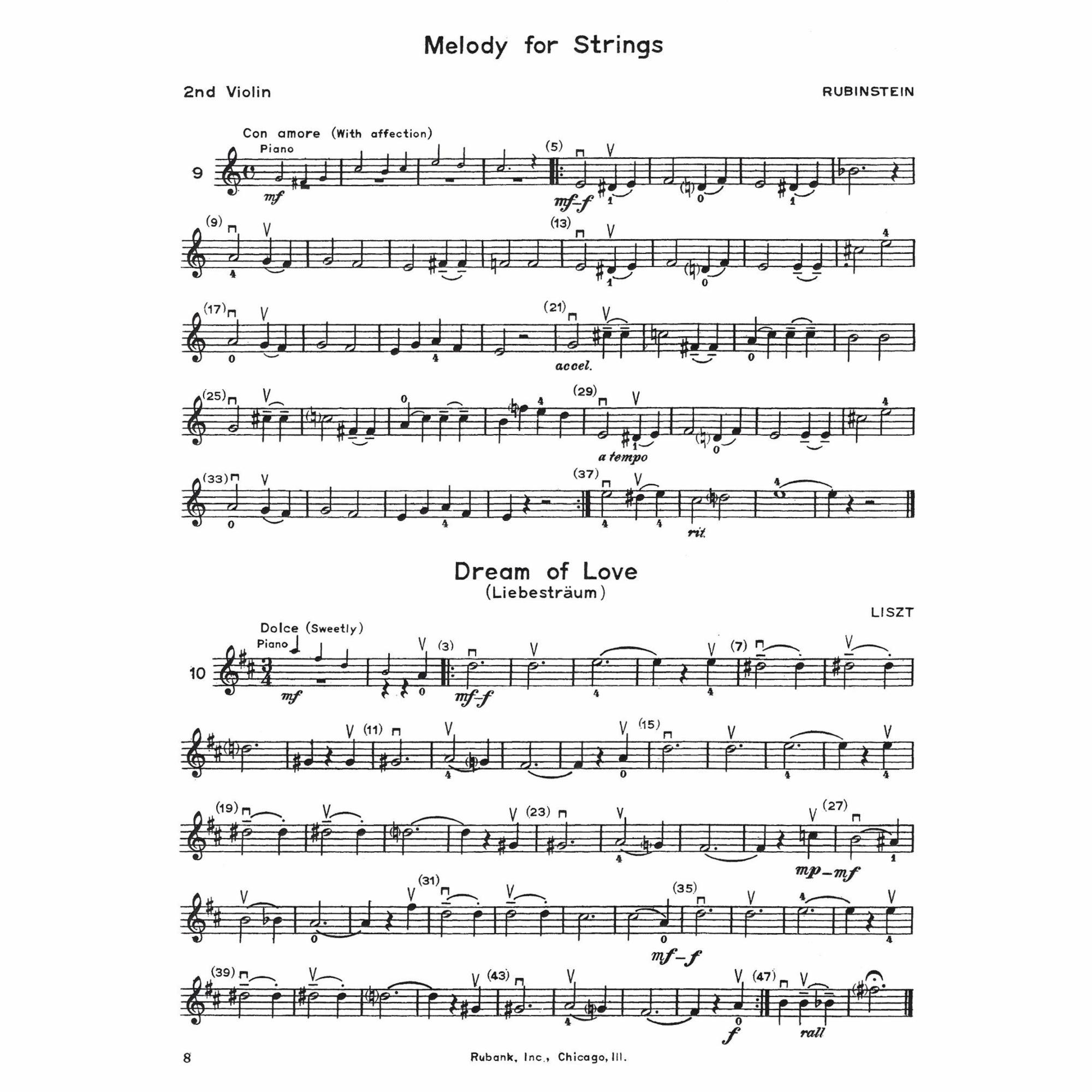Sample: Violin II (Pg. 8)
