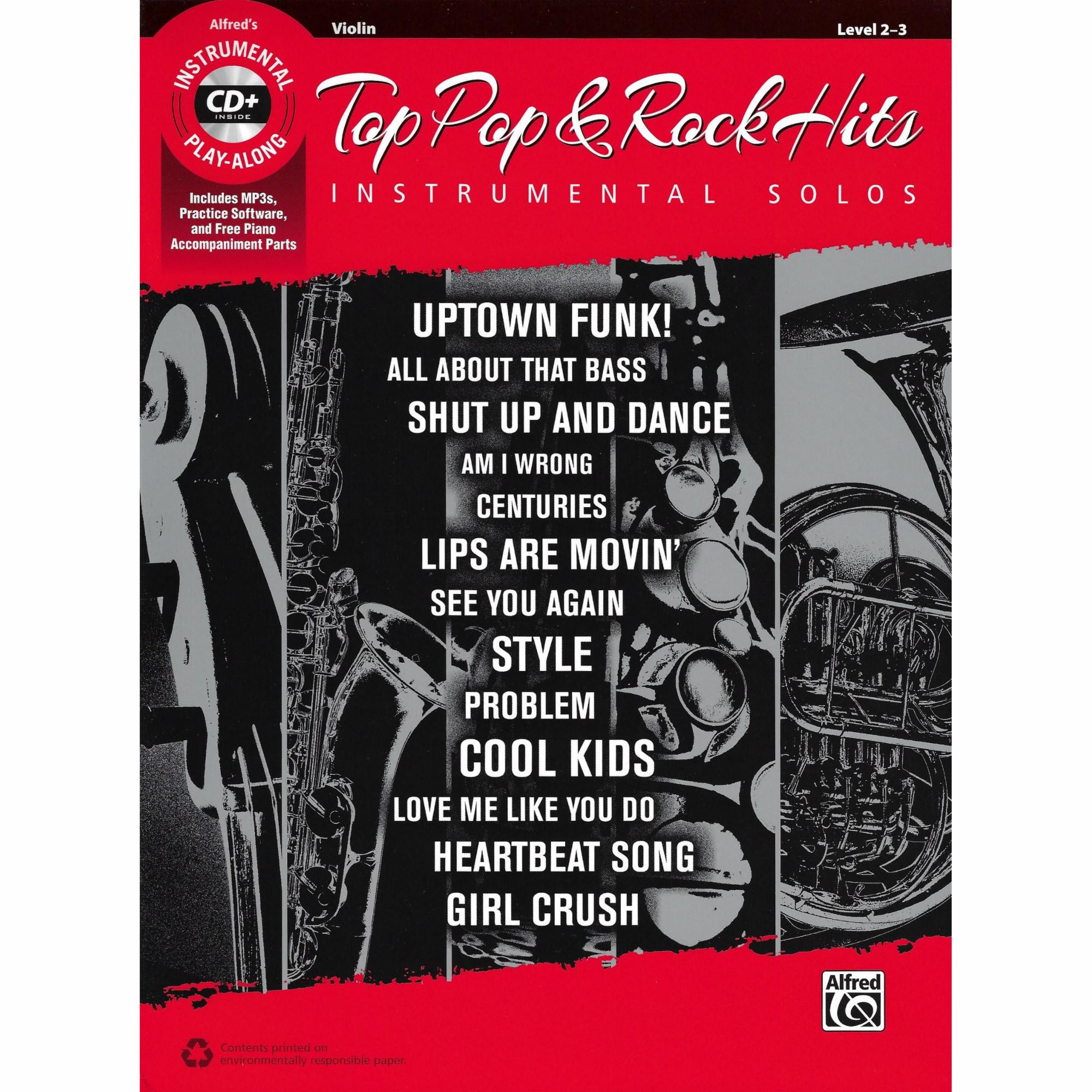 Top Pop & Rock Hits for Violin, Viola, or Cello