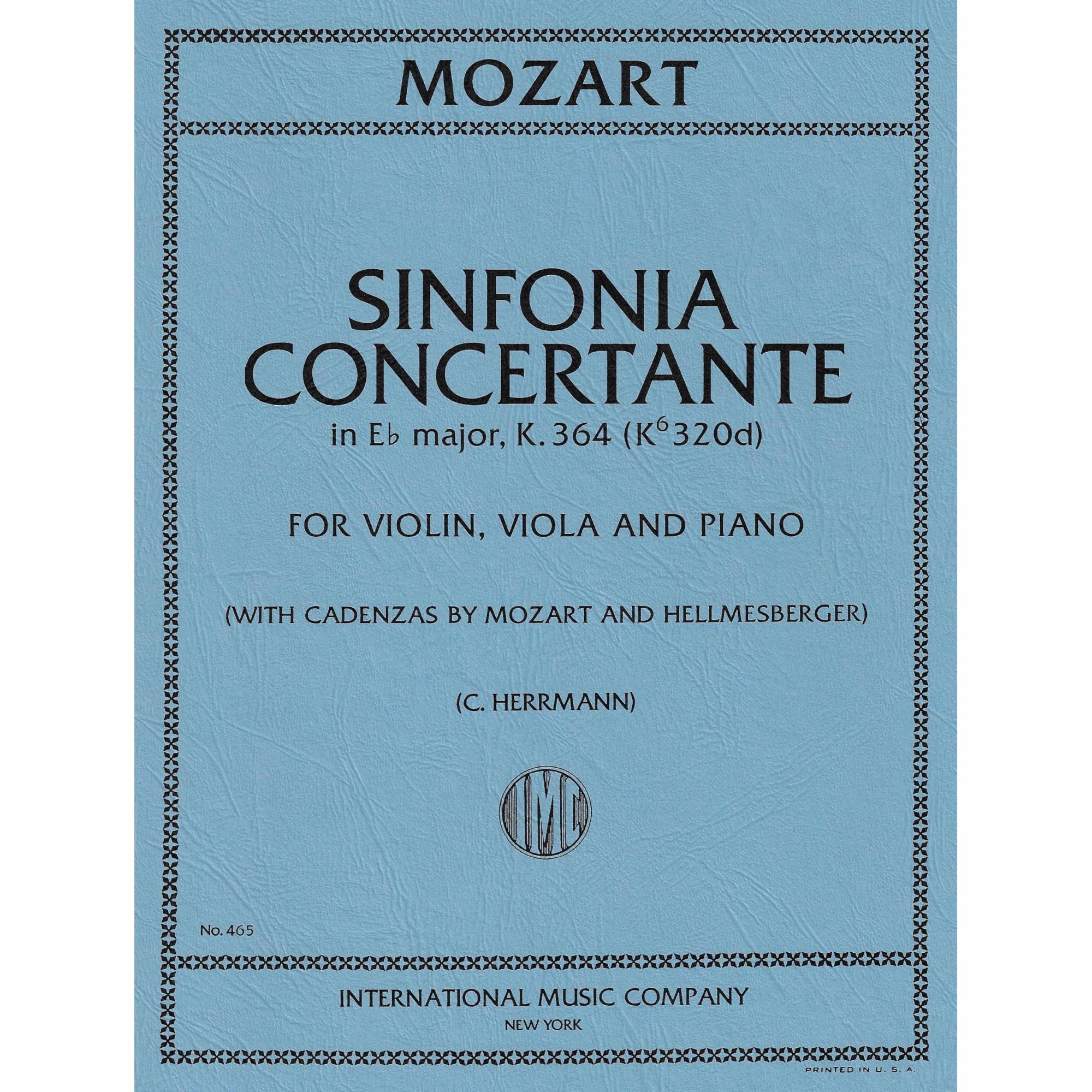 Mozart -- Sinfonia Concertante in E-flat Major, K. 364 for Violin, Viola, and Piano