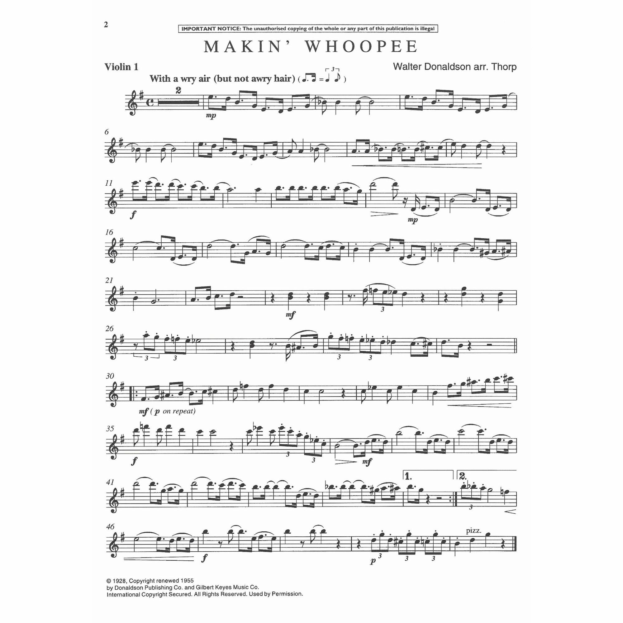Sample: Vol. 3, Violin I (Pg. 2)
