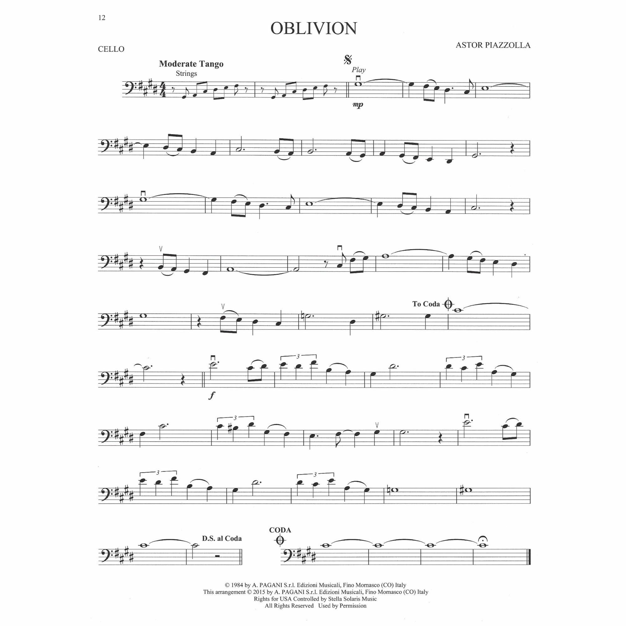 Sample: Cello (Pg. 12)