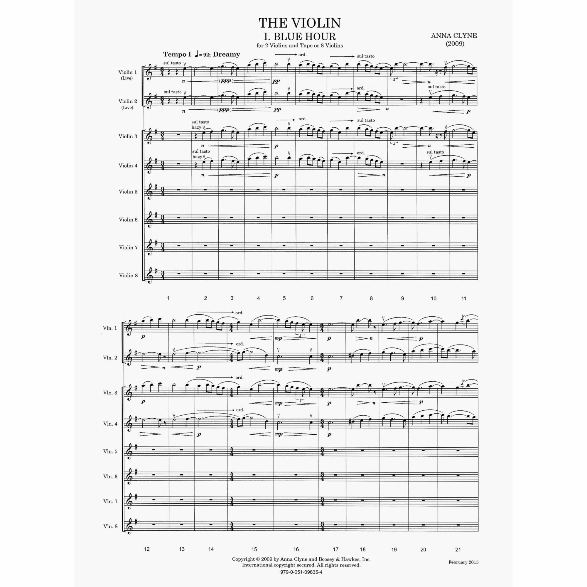 Sample: Score (Pg. 1)