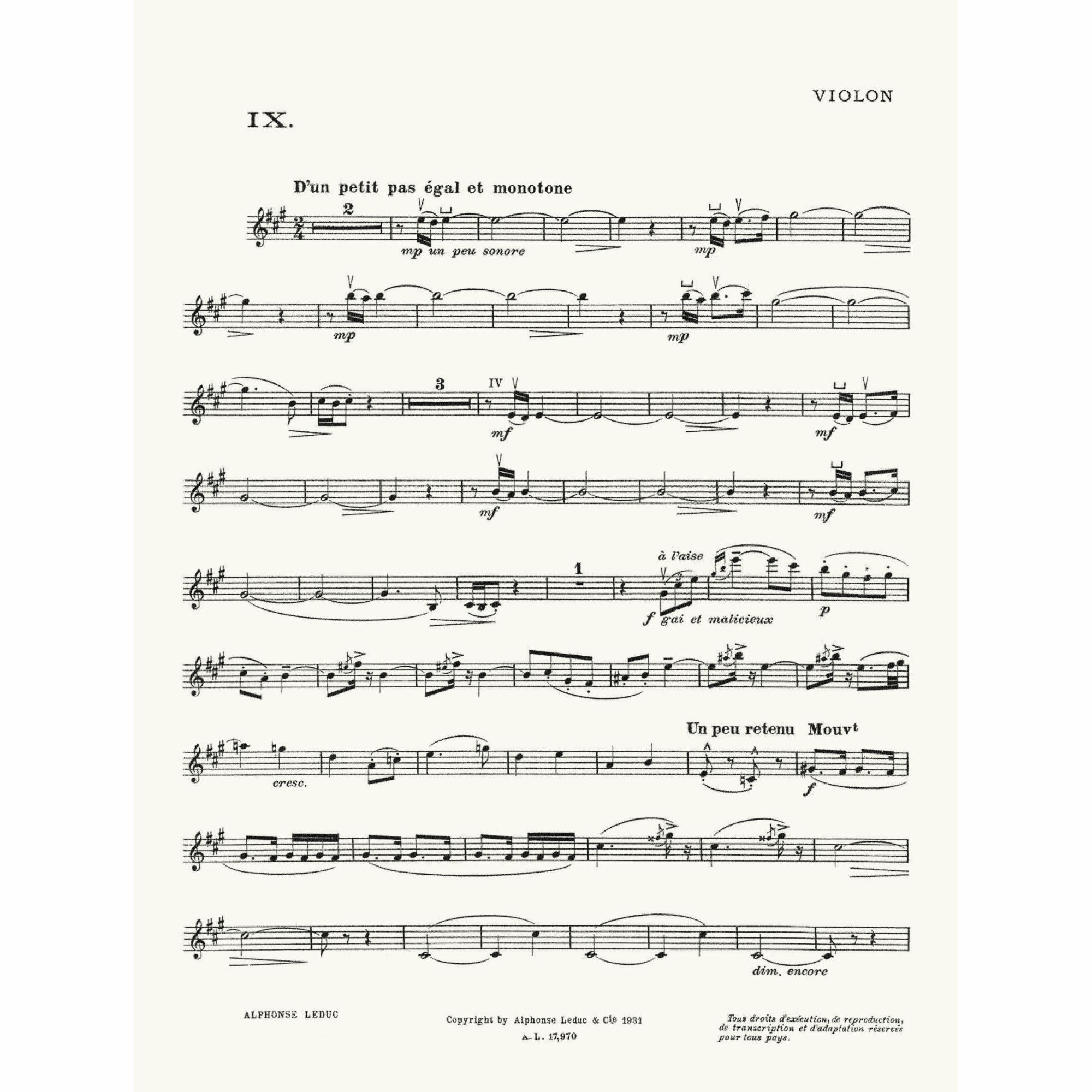 Sample: Violin Part