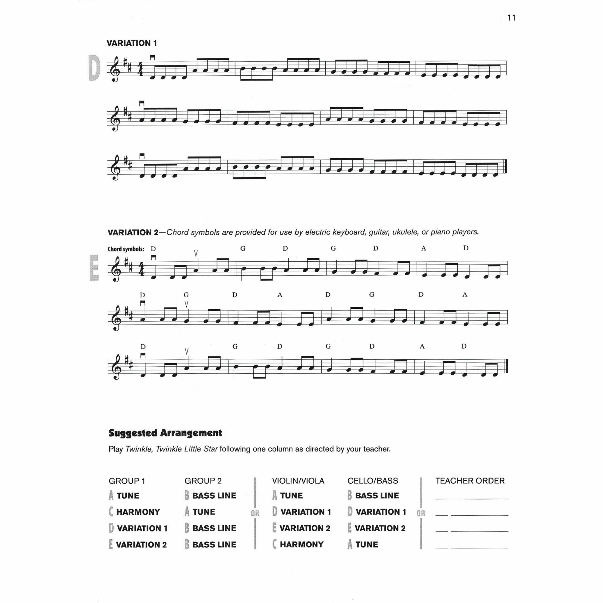 Sample: Violin (Pg. 11)