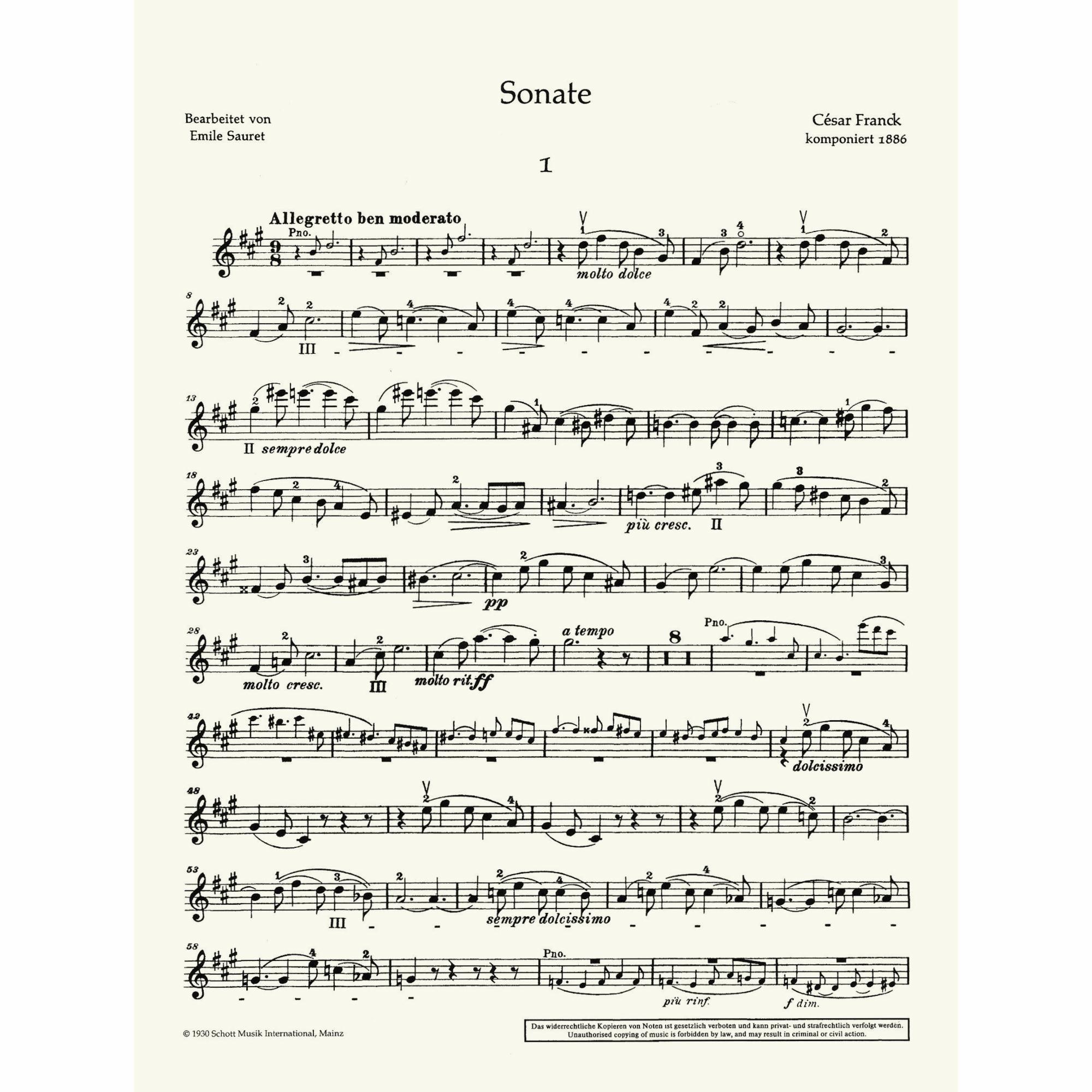 Sample: Violin Part