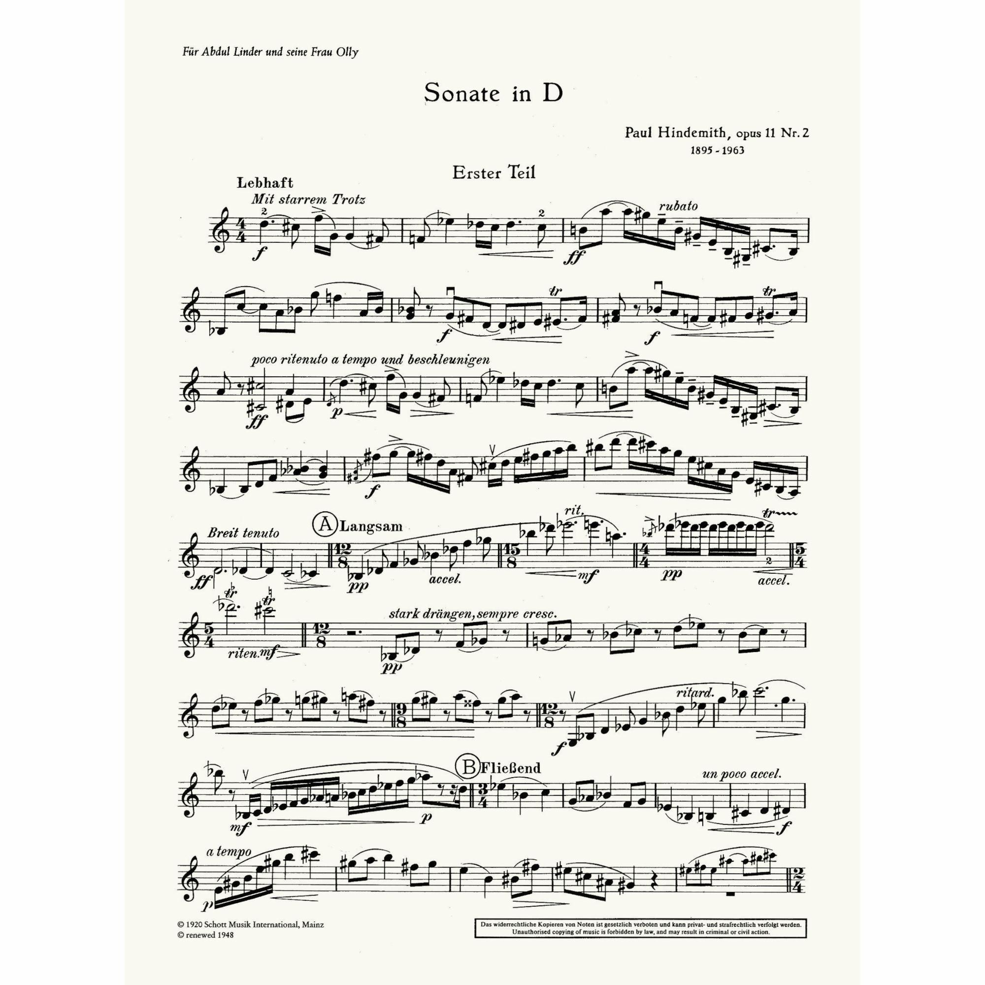 Sample: Violin Part