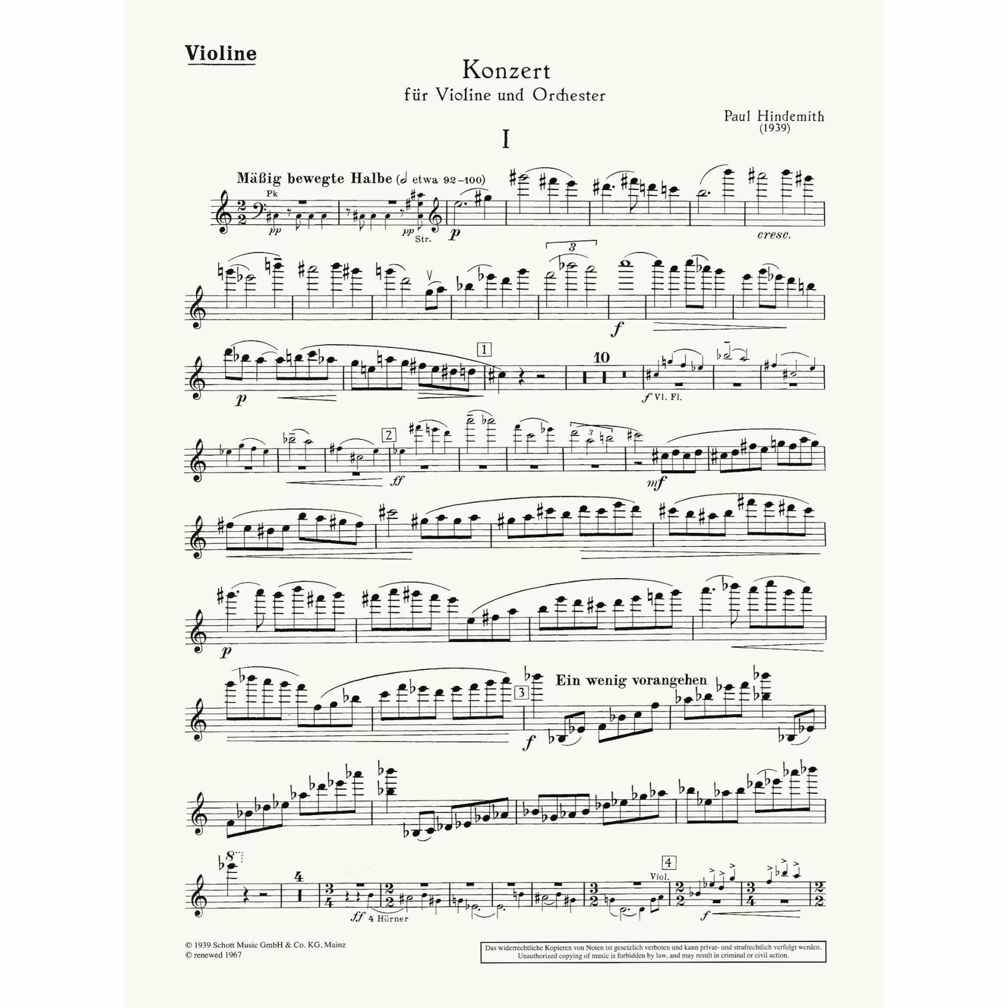 Sample: Violin Part