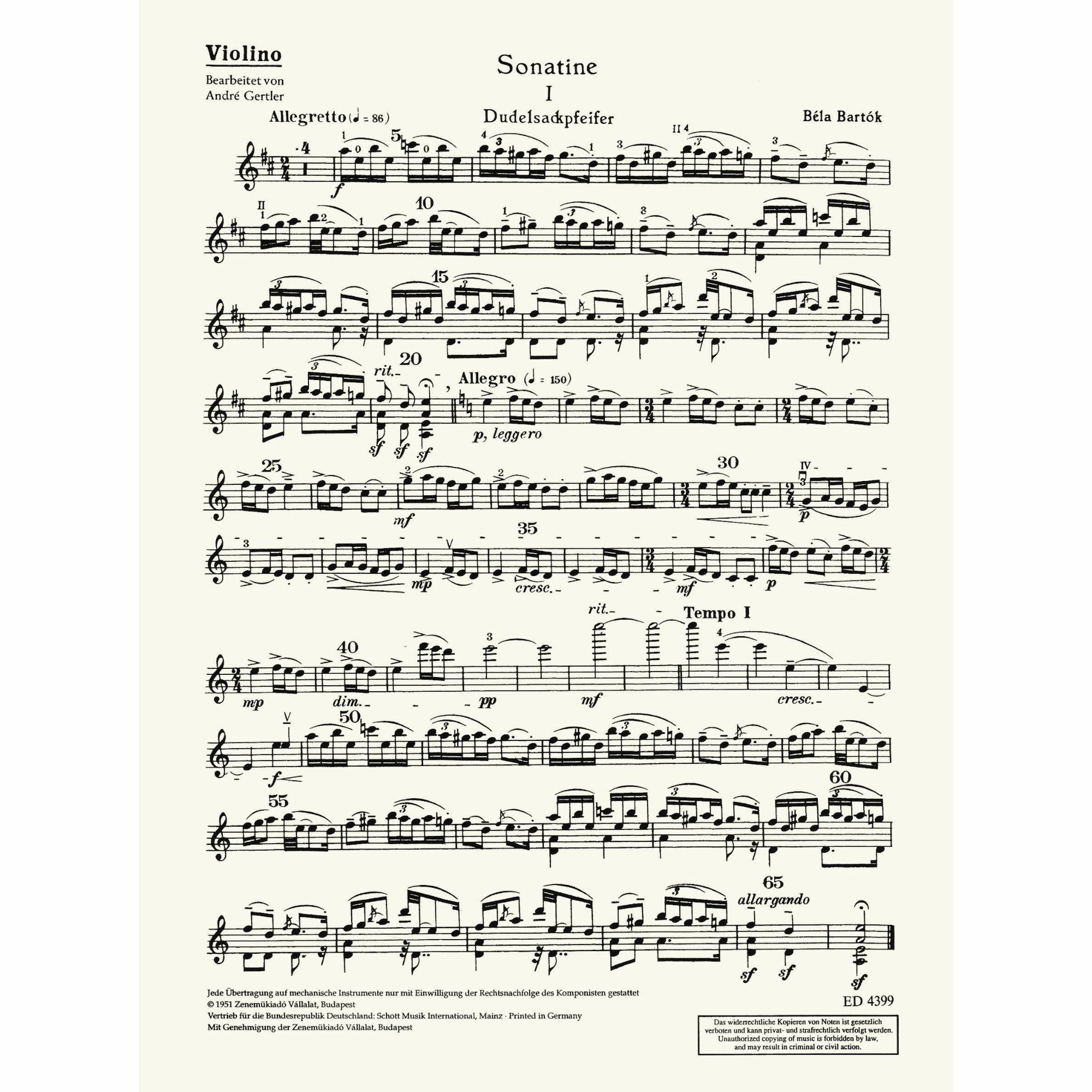 Sample: Violin (Pg. 1)