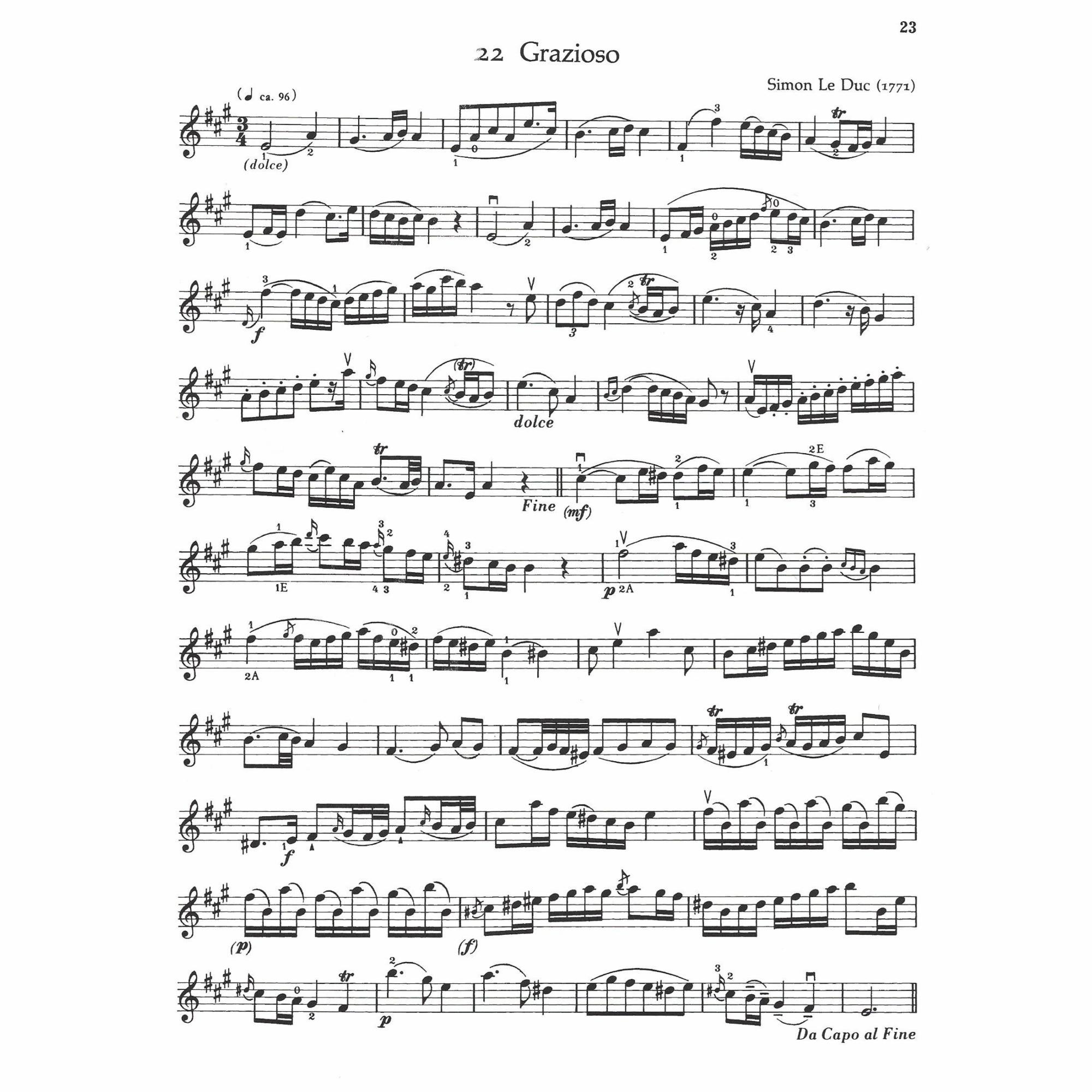 Sample: Book 3, Violin (Pg. 23)