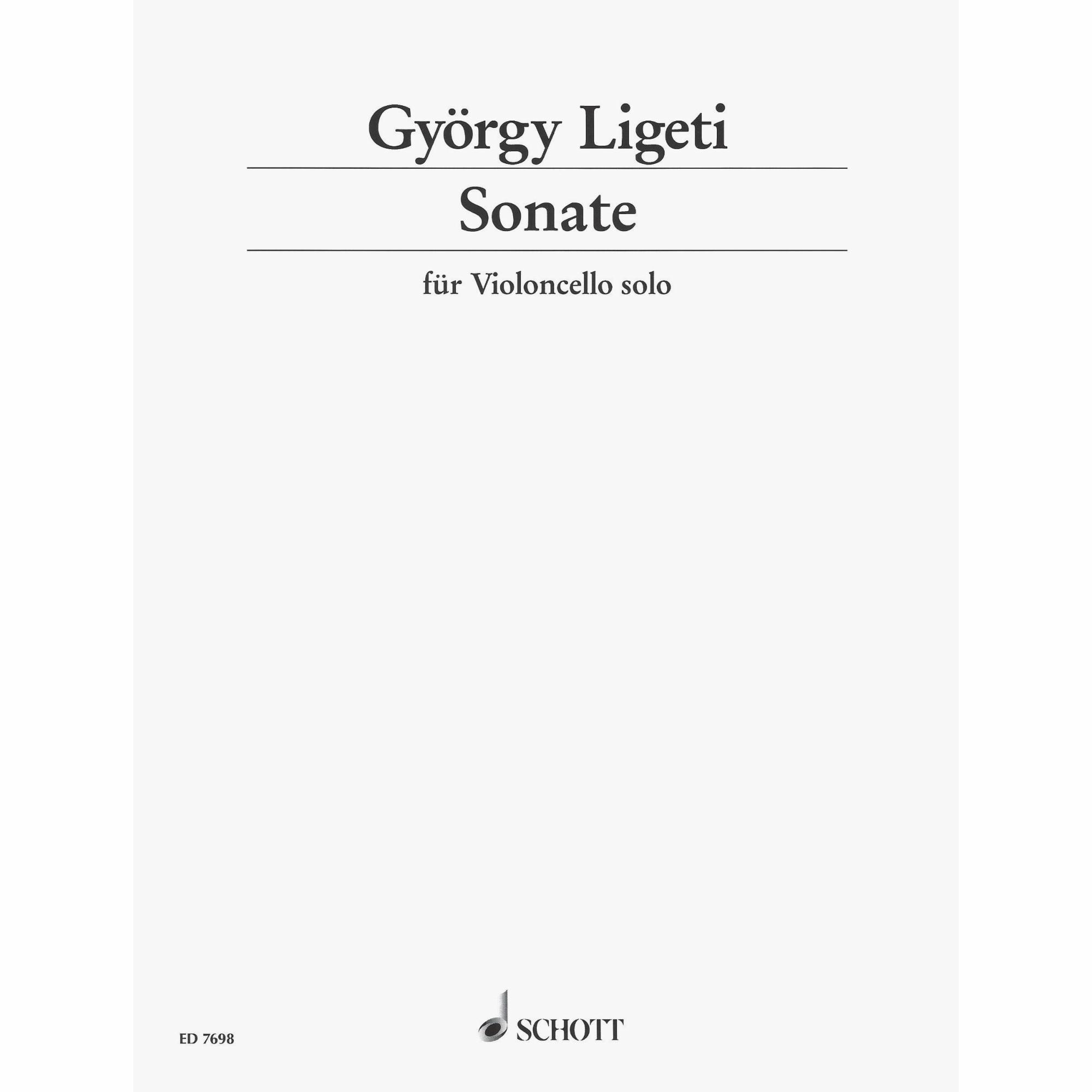 Ligeti -- Sonata for Solo Cello