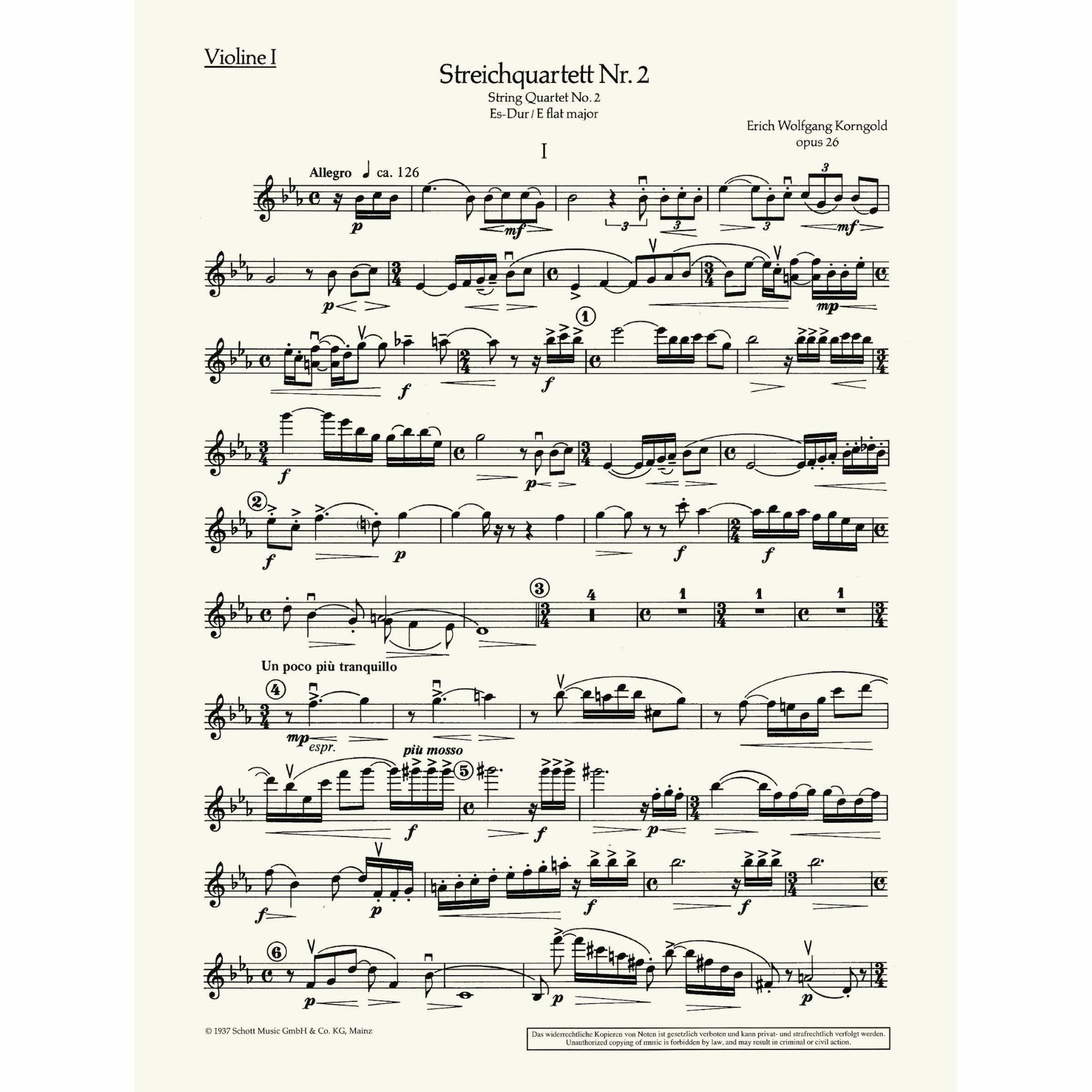 Sample: Violin I (Pg. 2)