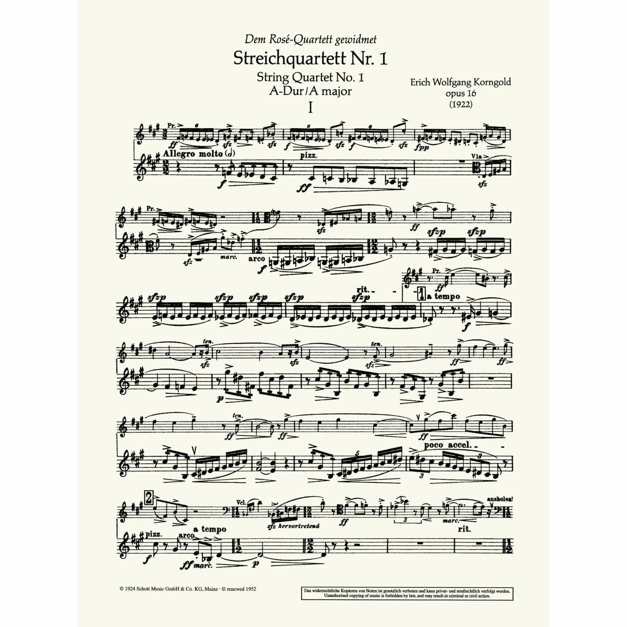 Sample: Violin II (Pg. 1)