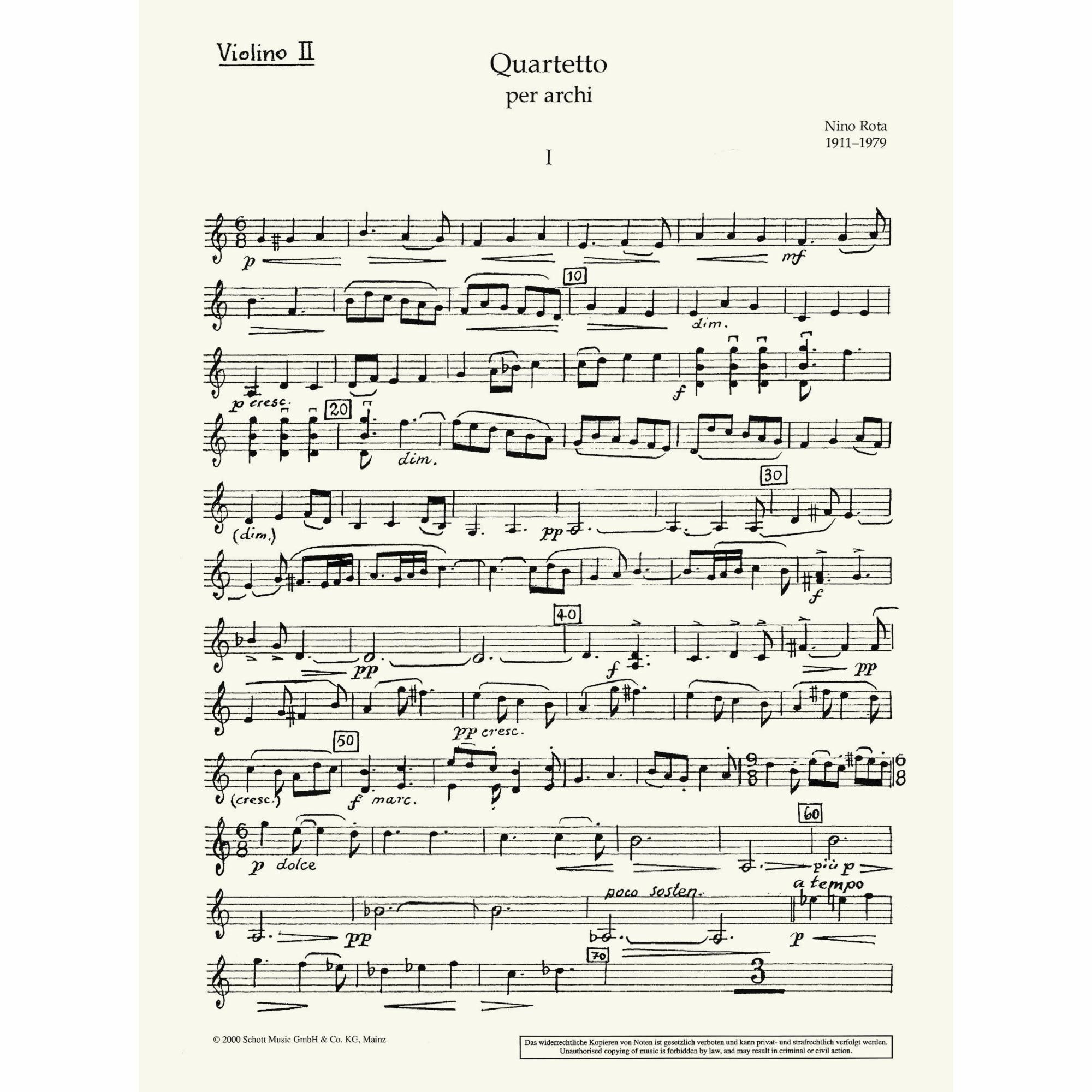 Sample: Violin II (Pg. 3)