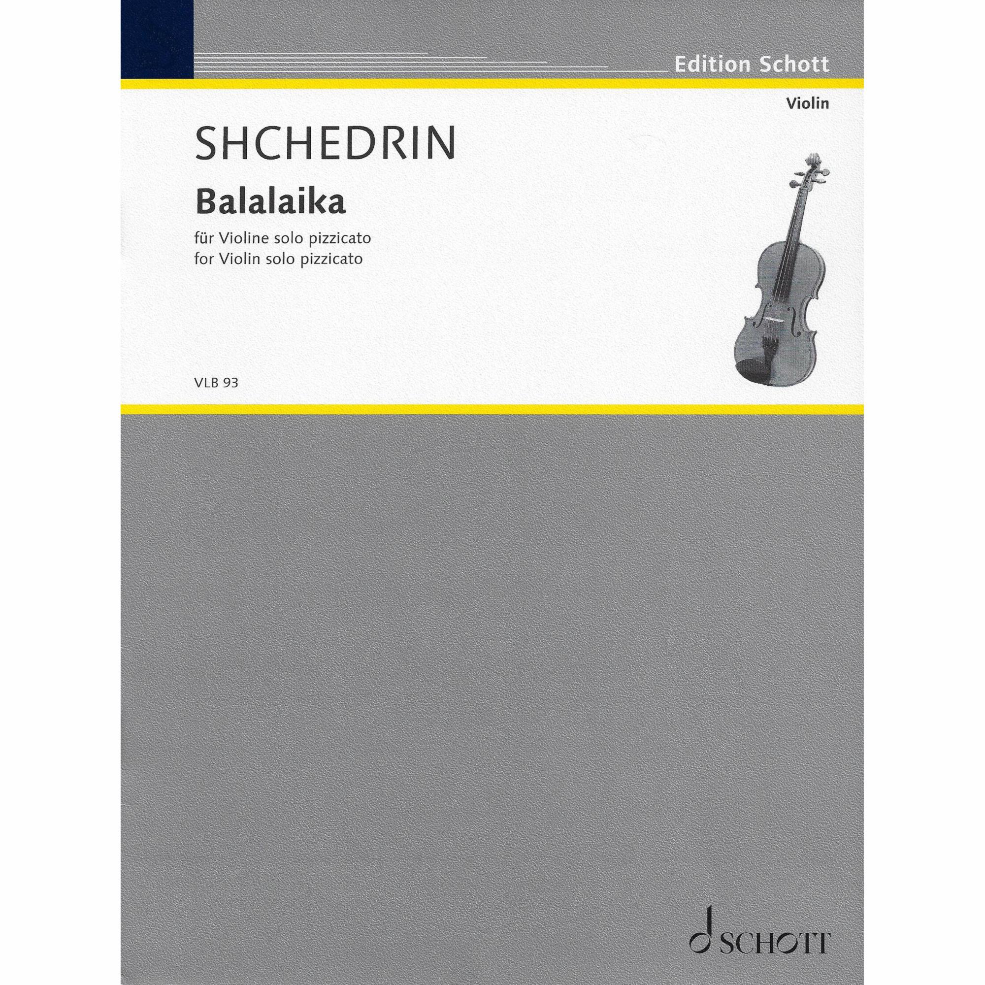 Shchedrin -- Balalaika for Solo Violin