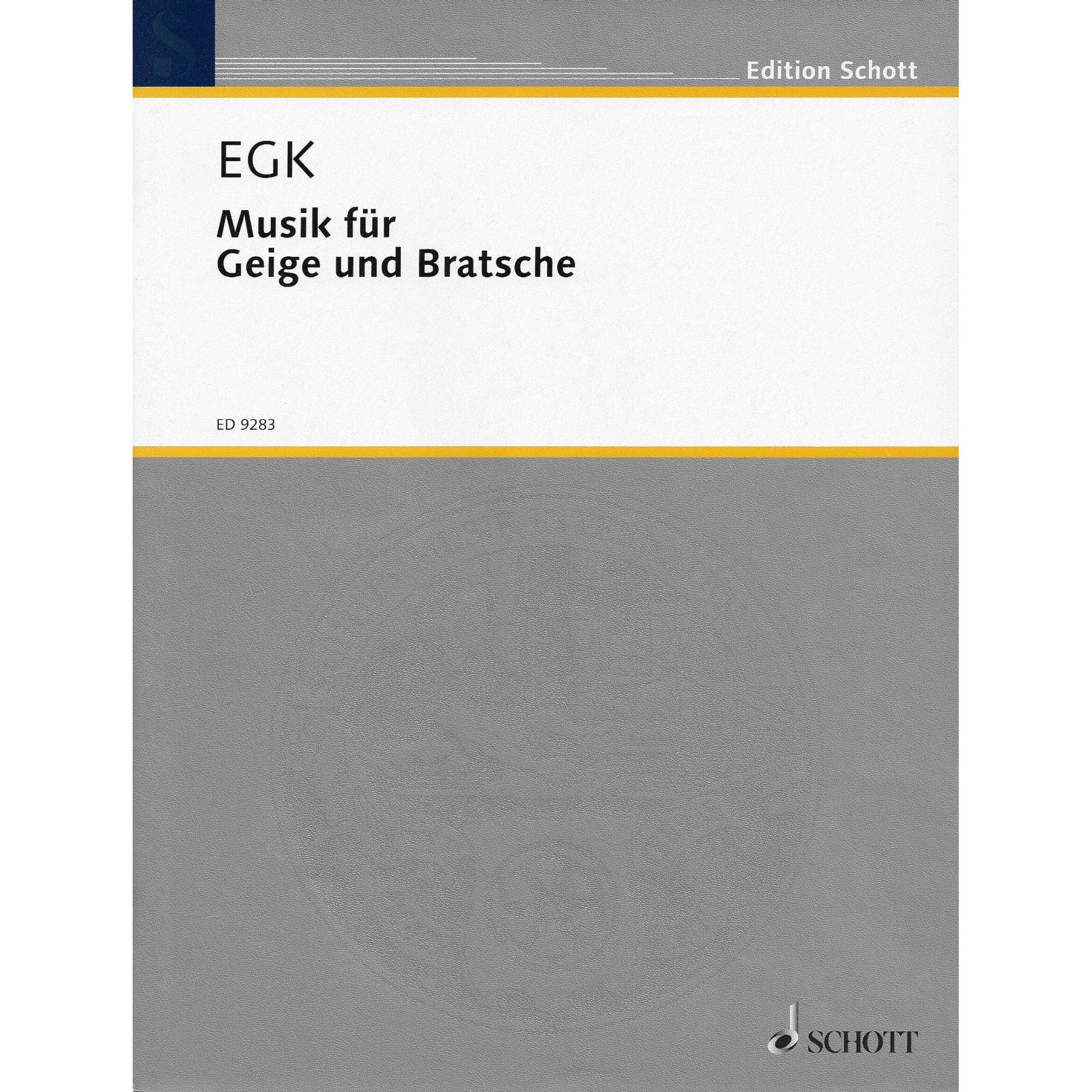 Egk -- Music for Violin and Viola