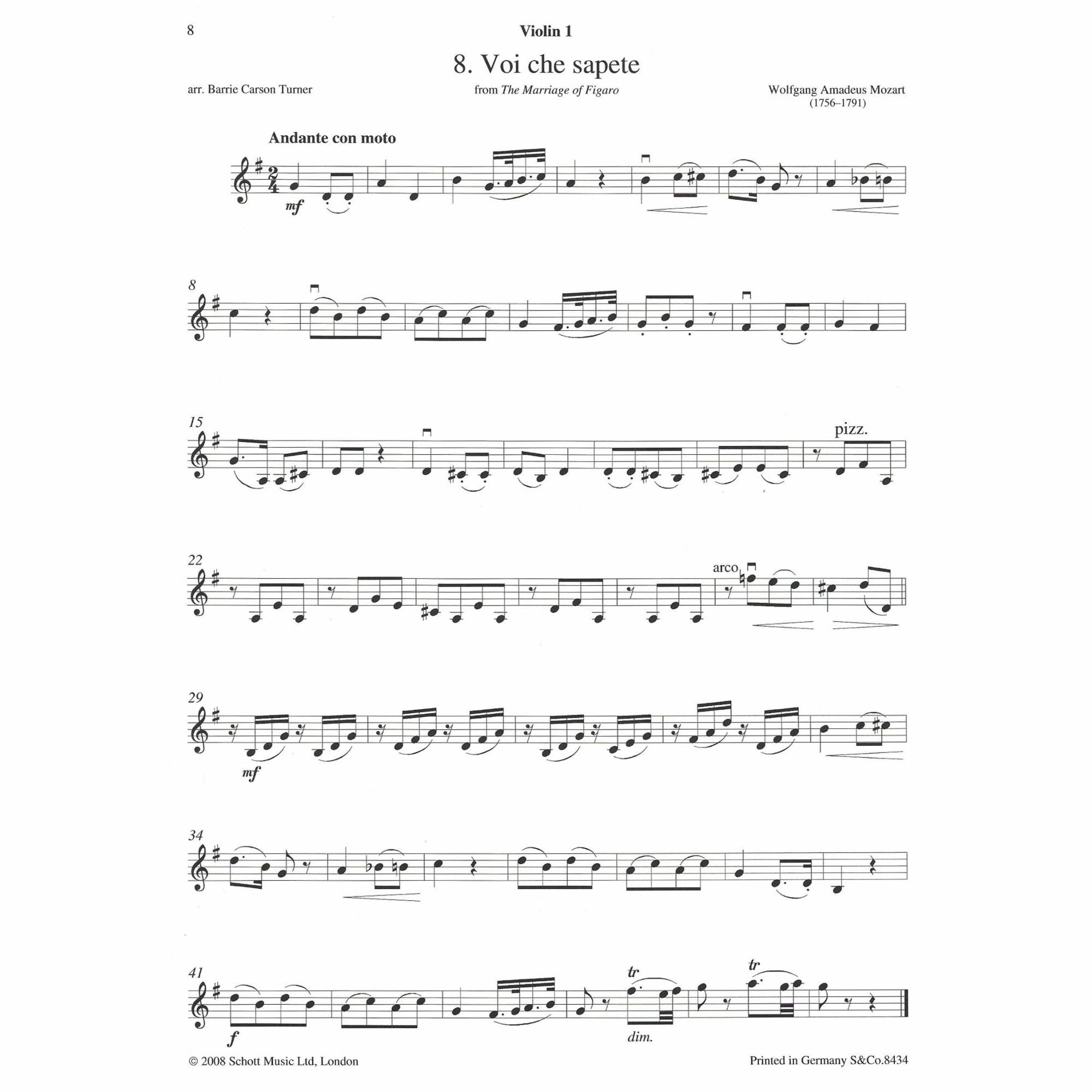 Sample: Violin I (Pg. 8)