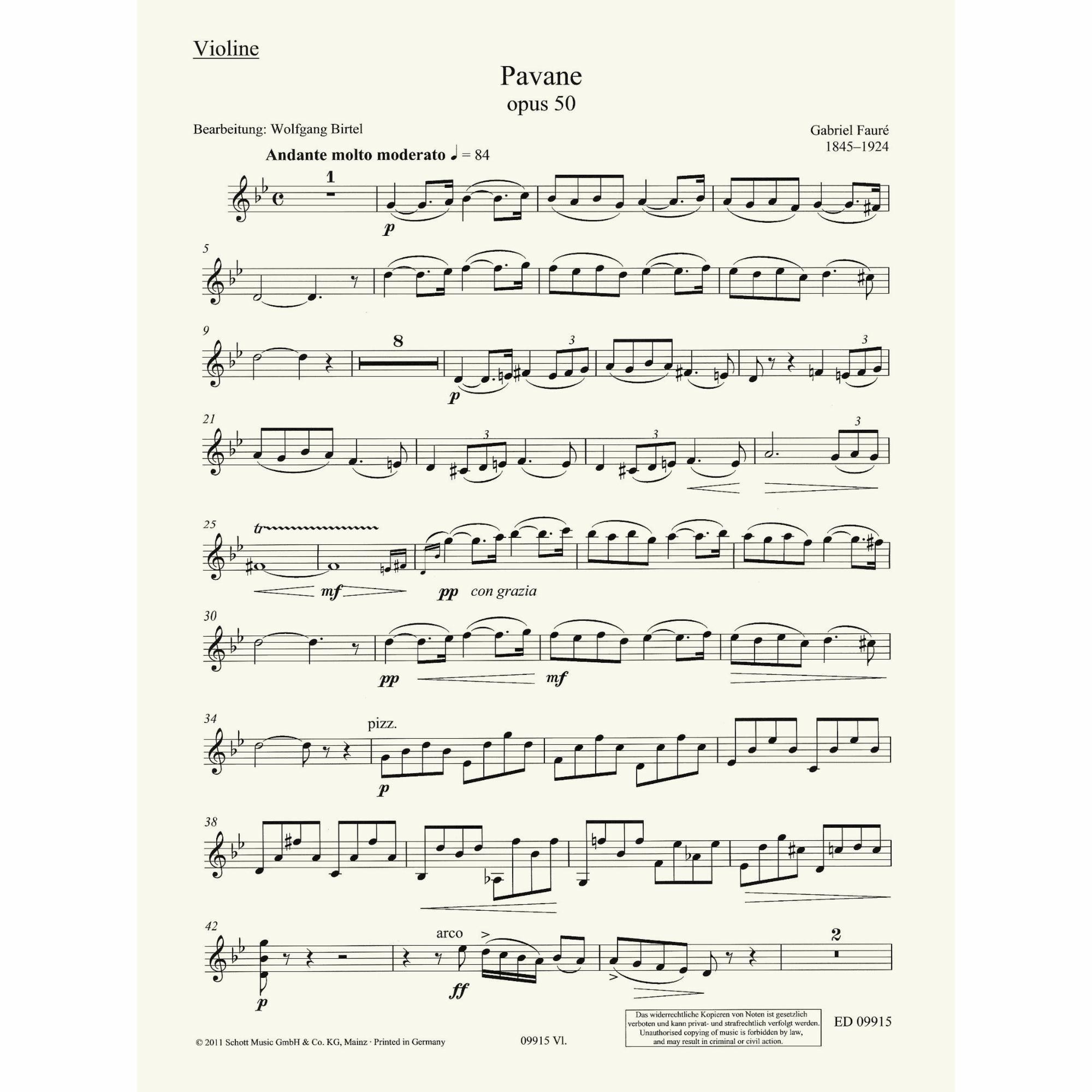 Sample: Violin Part