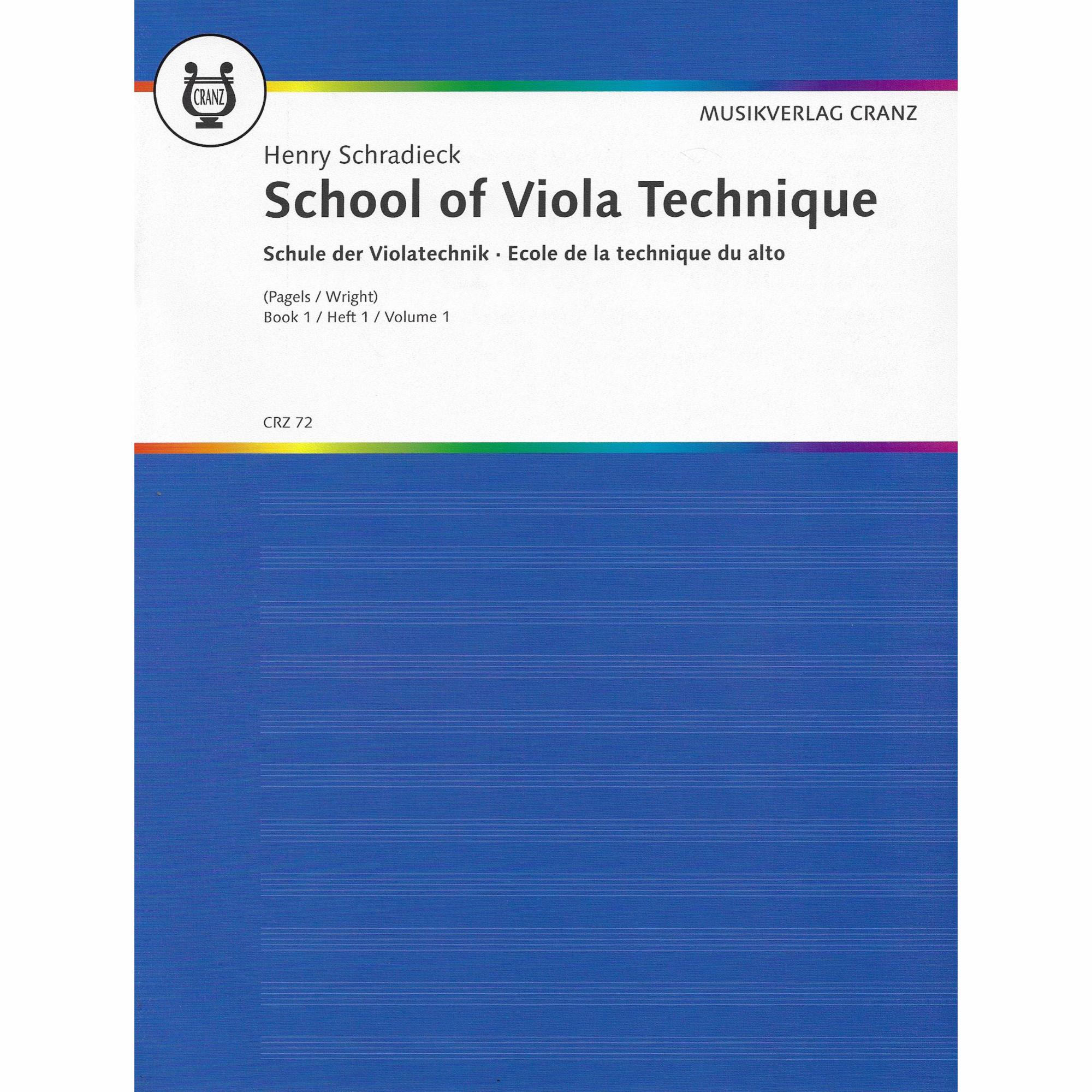 Schradieck -- School of Viola Technique, Books 1-3