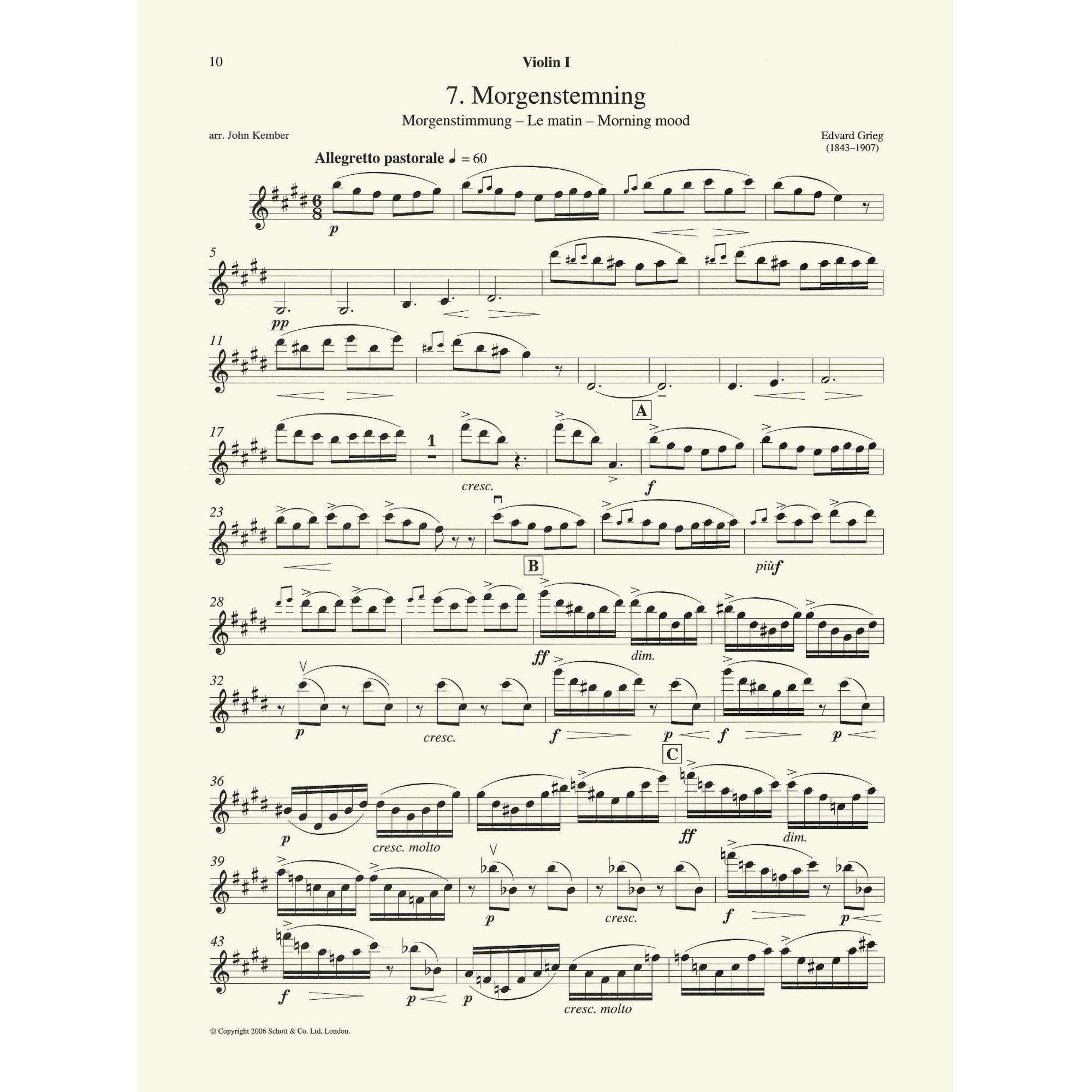 Sample: Violin I (Pg. 10)