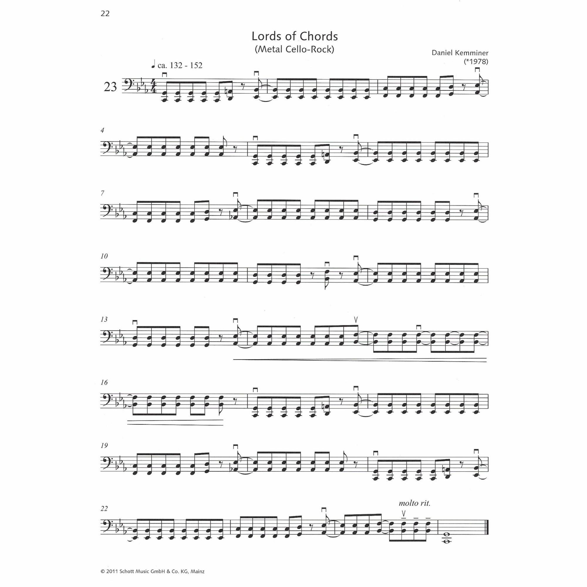 Sample: Cello (Pg. 22)