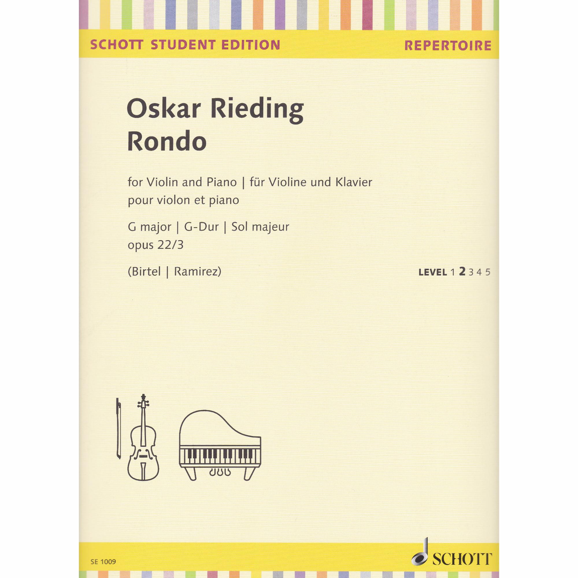 Rieding -- Rondo in G Major, Op. 22/3 for Violin and Piano