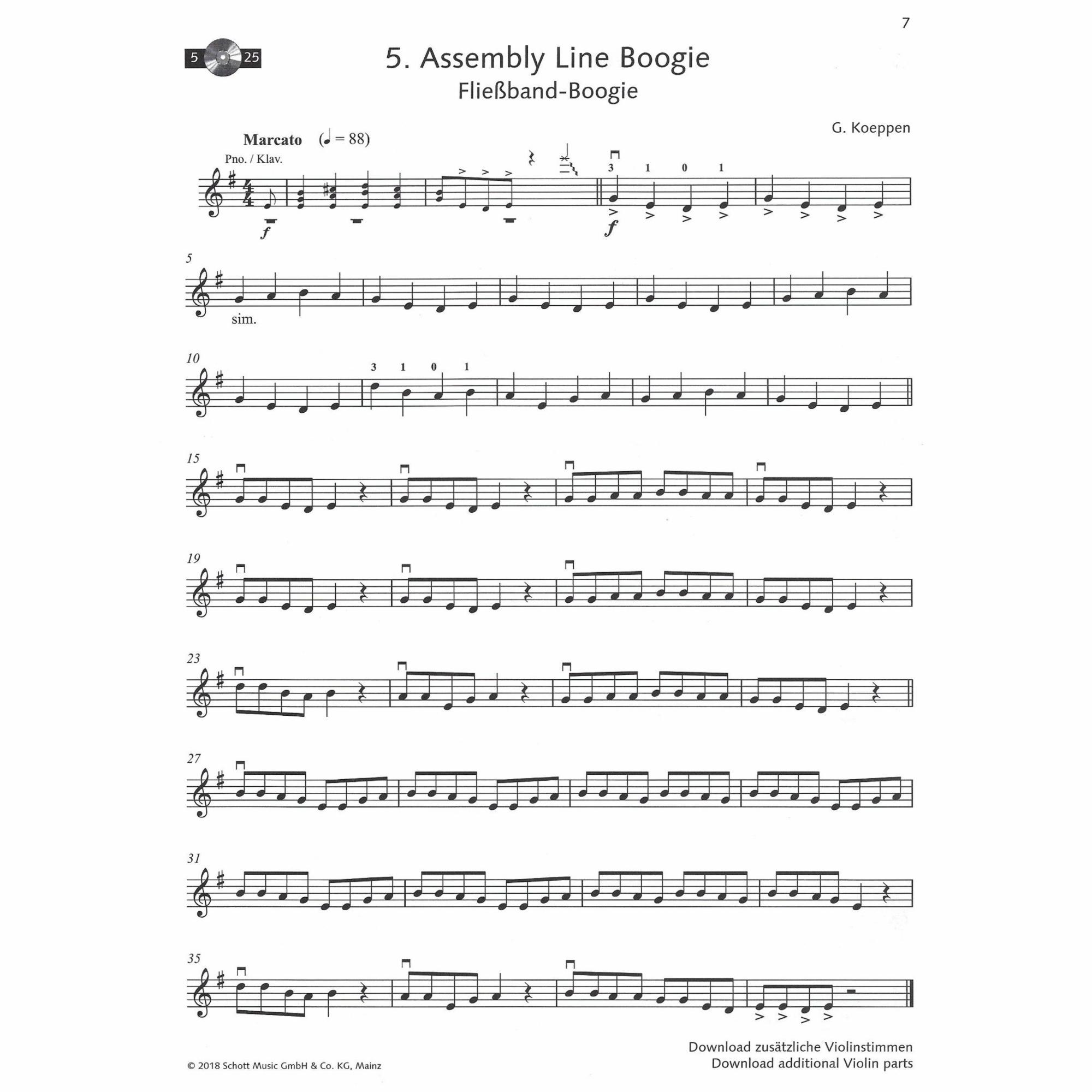 Sample: Violin Part (Pg. 7) 