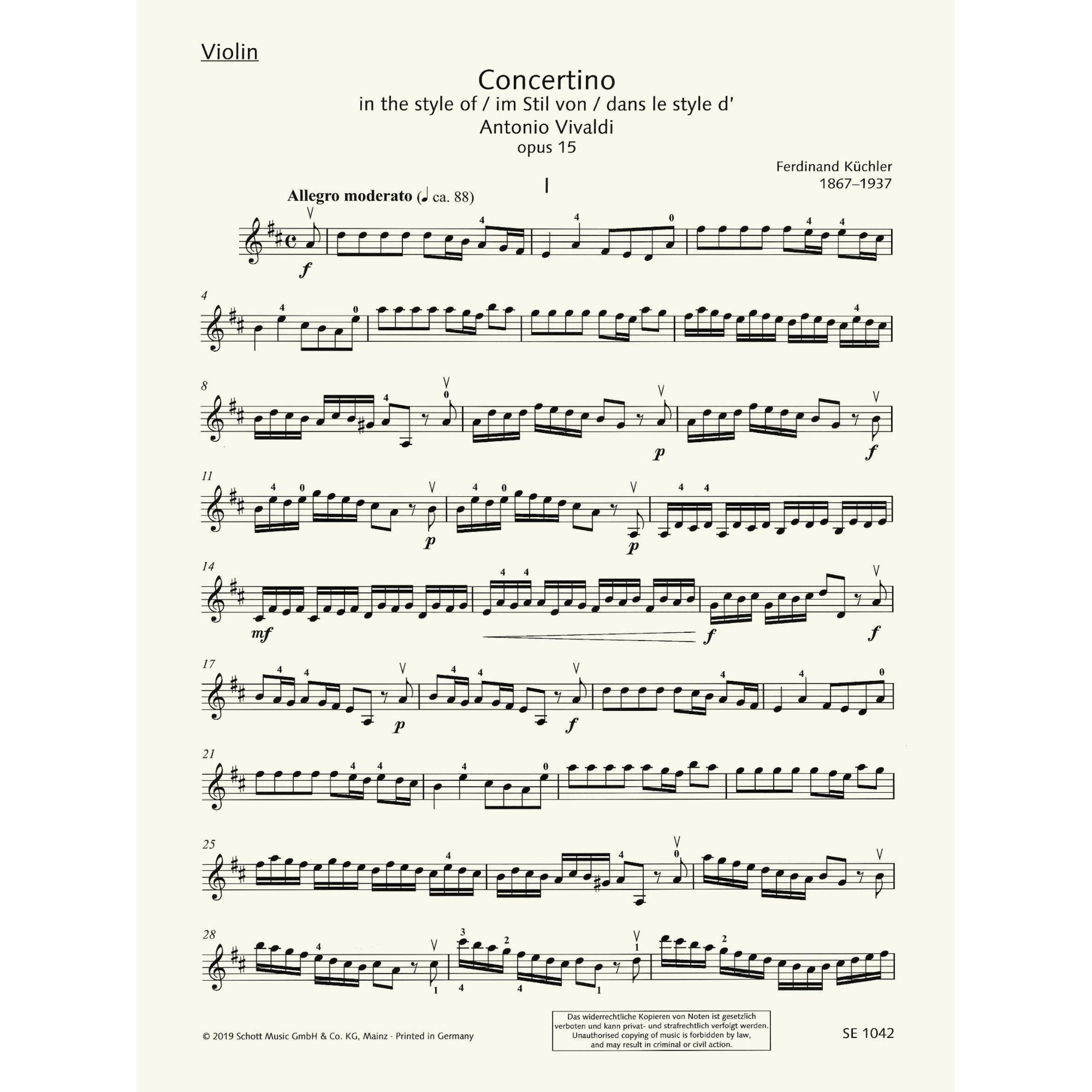 Sample: Violin Part