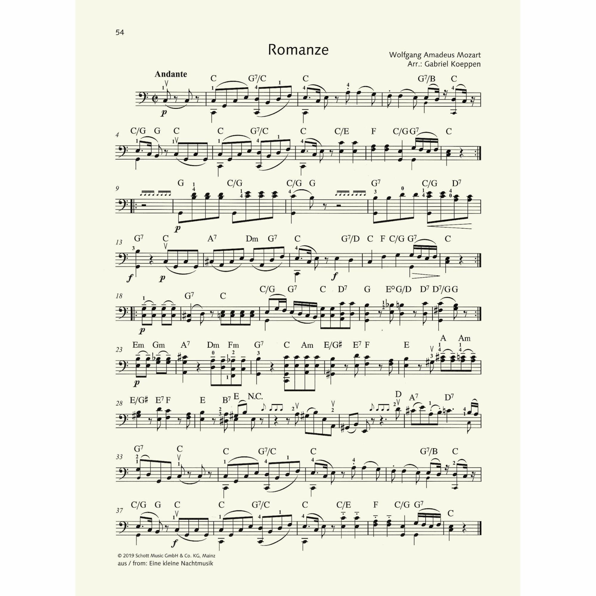 Sample: Cello II (Pg. 54)