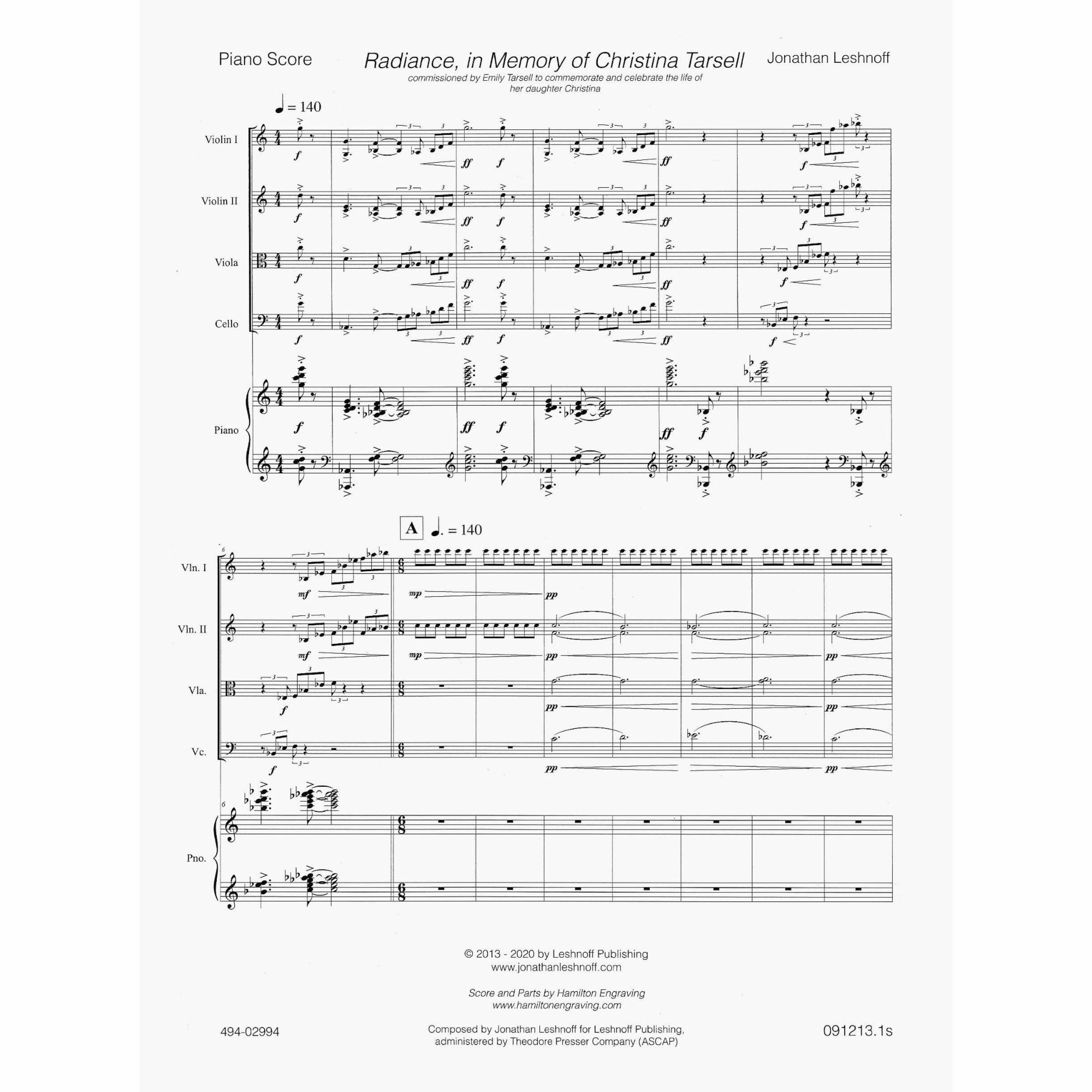 Sample: Score (Pg. 1)