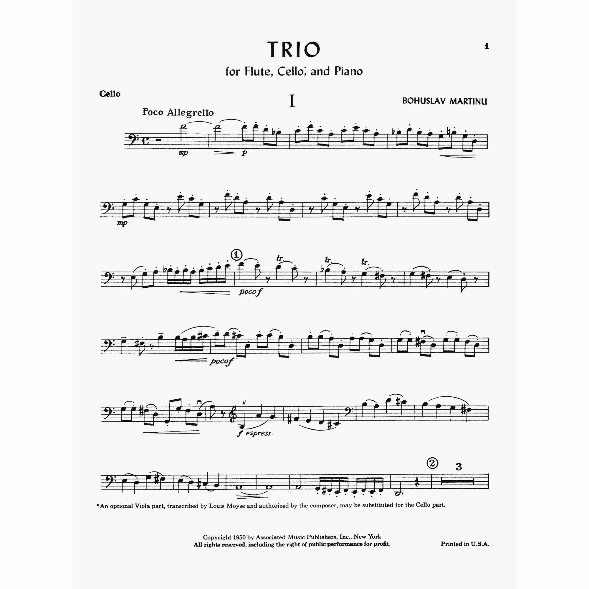 Sample: Cello (Pg. 1)