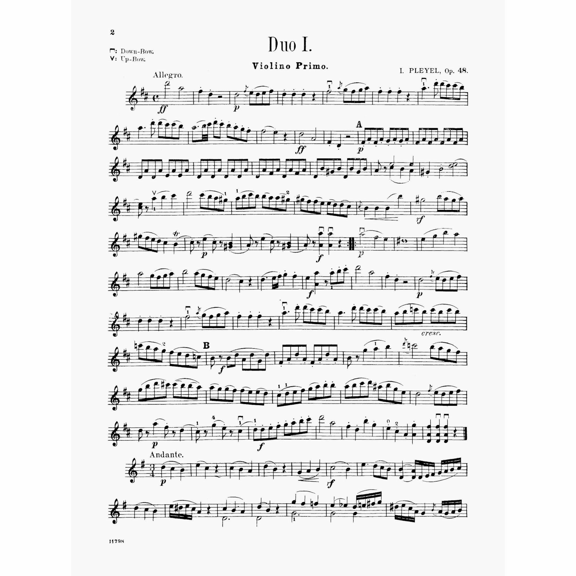 Sample: Violin I (Pg. 2) 