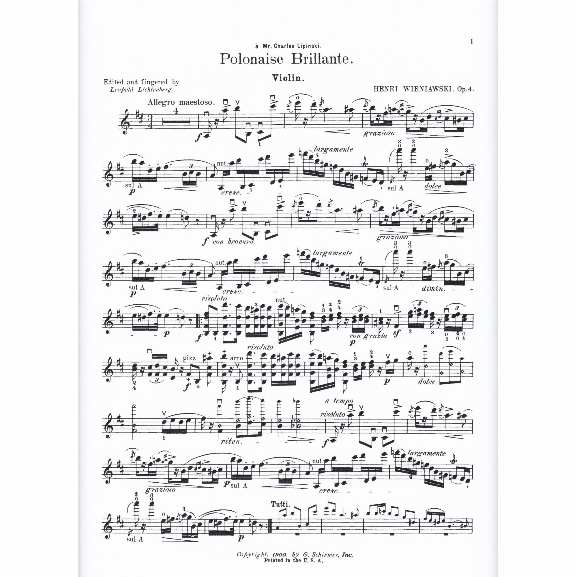 Polonaise Brillante No. 1 in D Major, Op. 4
