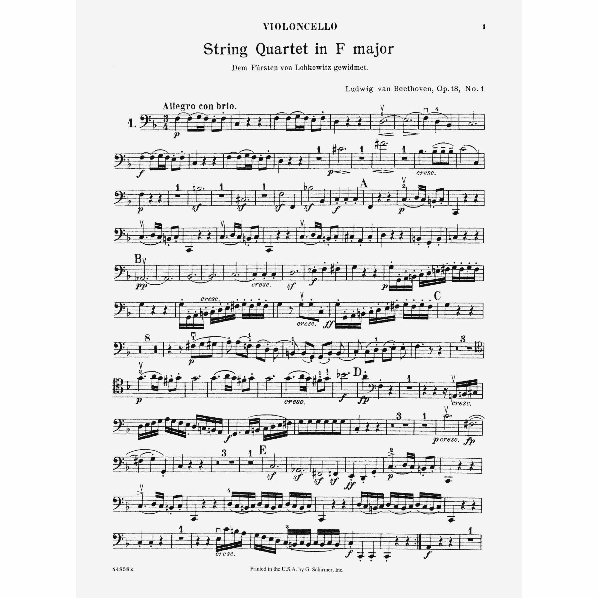 Sample: Cello (Pg. 1)