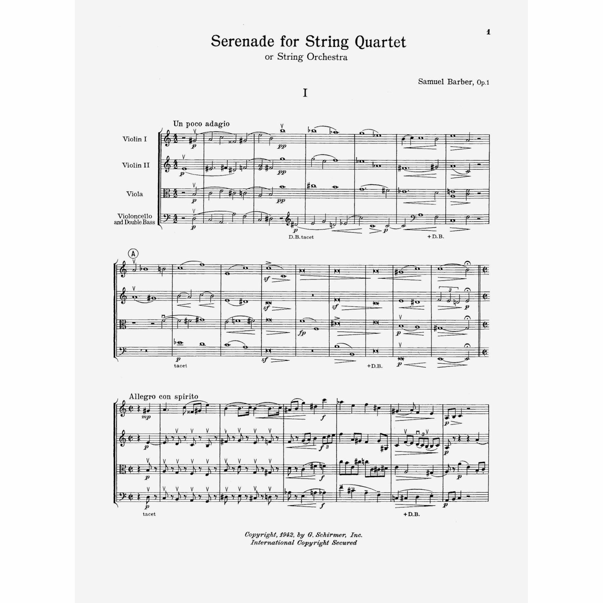 Sample: Score (Pg. 1)