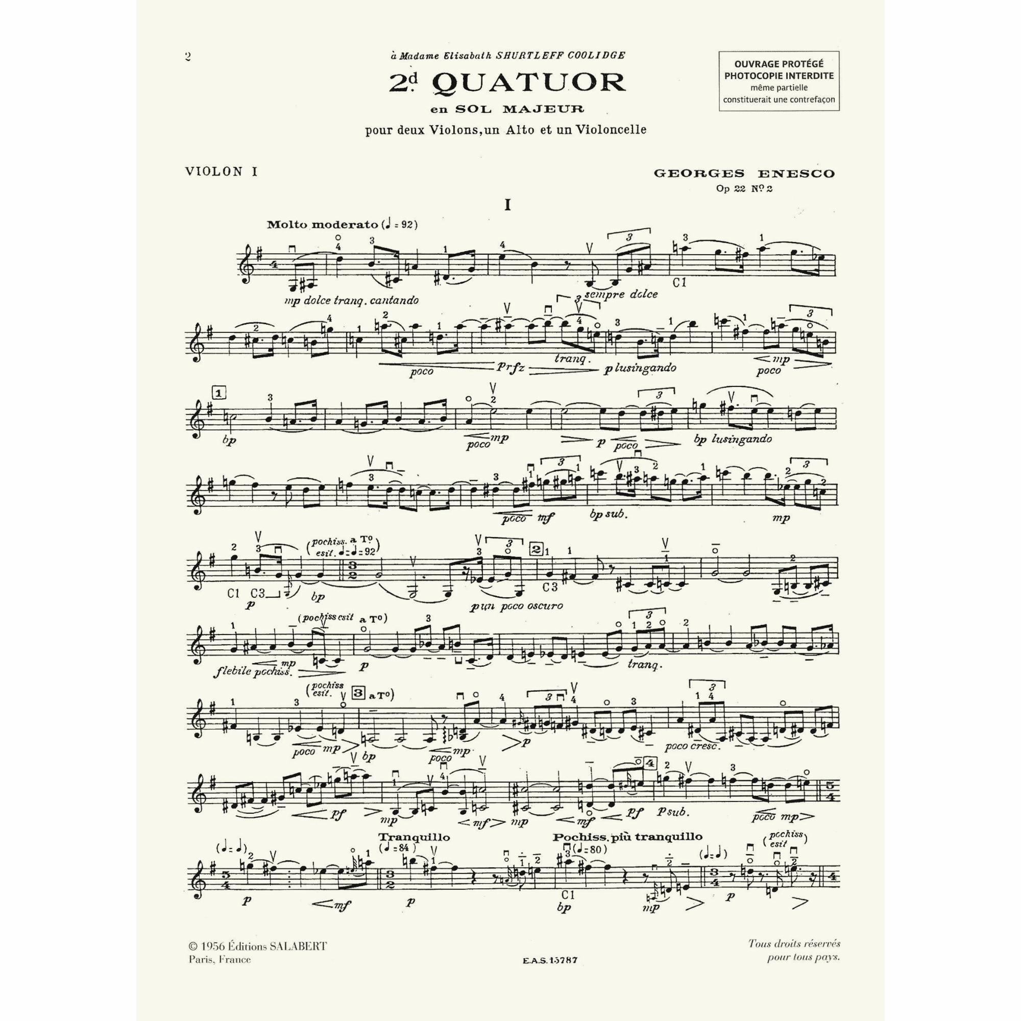 Sample: Violin I (Pg. 2)