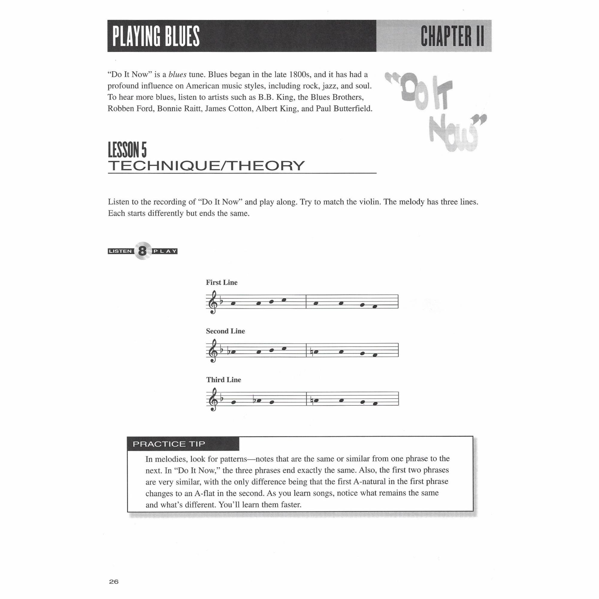 Sample: Violin (Pg. 26)