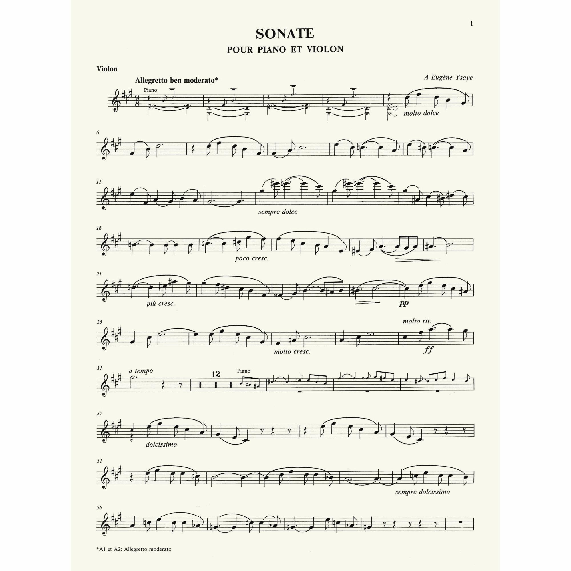 Sample: Violin Part